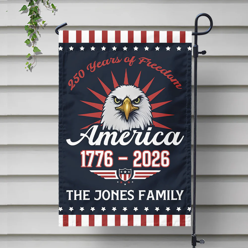 Personalized Gift 250 Years Of Freem Patriotic Garden Flag LM32 895339 - Image 6