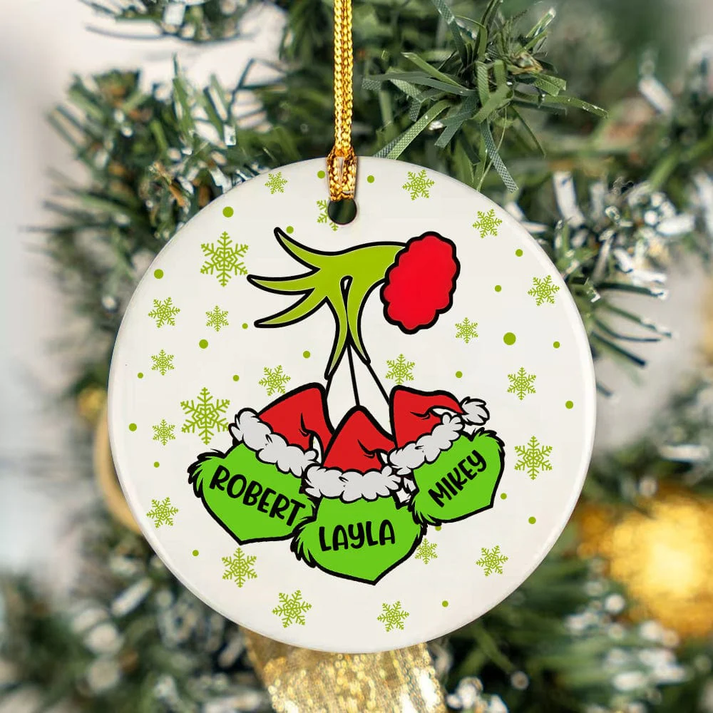 Personalized Gift Family Name Christmas Ceramic Ornament LM32 891979