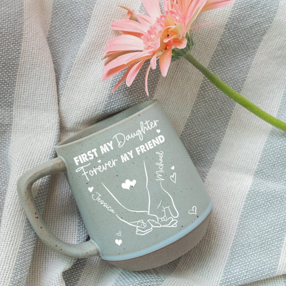 Personalized Christmas Gift First My Daughter Forever My Friend Unique Printed Pottery Mug LM32 891931 - Image 3