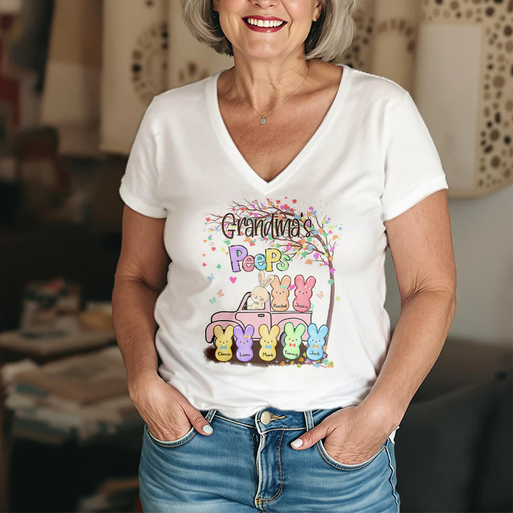 Personalized Gift For Grandma Tree Easter With Kid Shirt LM32 893175 - Image 5
