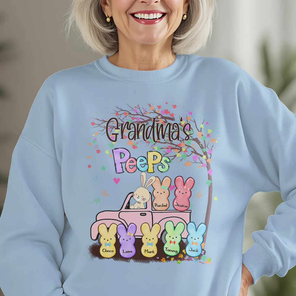 Personalized Gift For Grandma Tree Easter With Kid Shirt LM32 893175 - Image 6