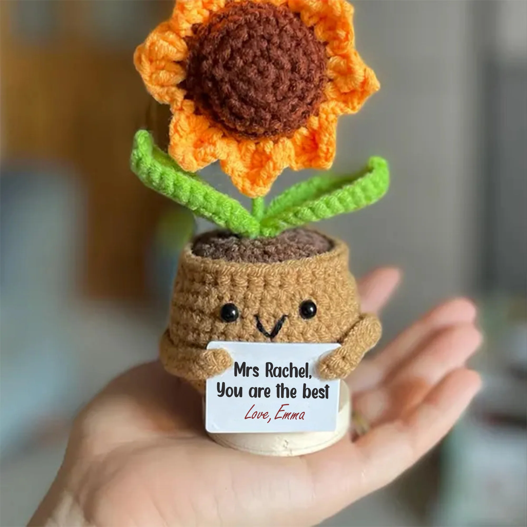 Personalized Gift For Teacher Thank You For Helping Me Grow Crochet Plant LM32 893797 - Image 5