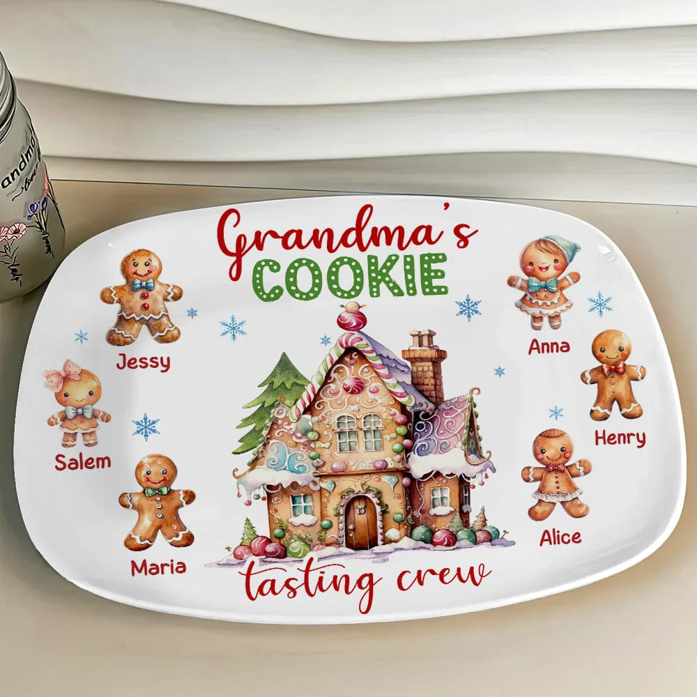 Personalized Gift Grandma's Cookie Tasting Crew Platter - Christmas Gift Idea HA75 891755 - Image 4