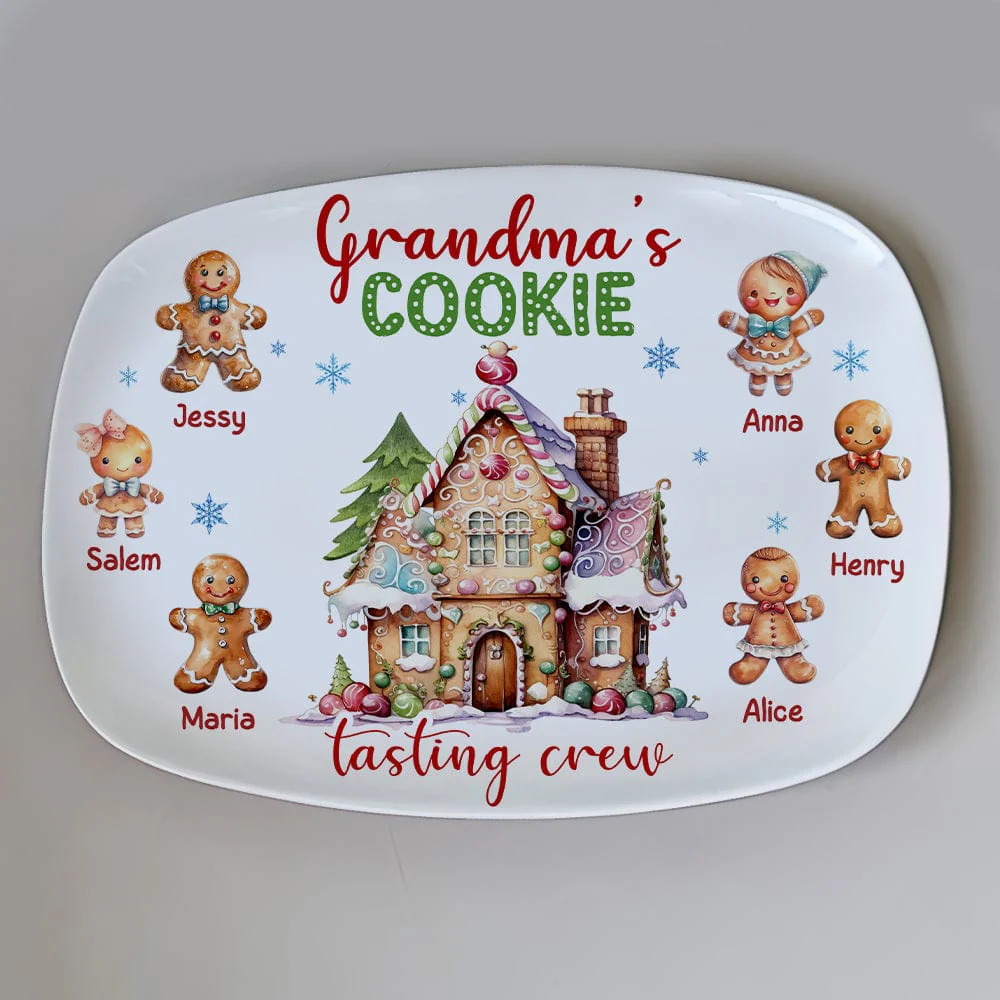 Personalized Gift Grandma's Cookie Tasting Crew Platter - Christmas Gift Idea HA75 891755 - Image 5