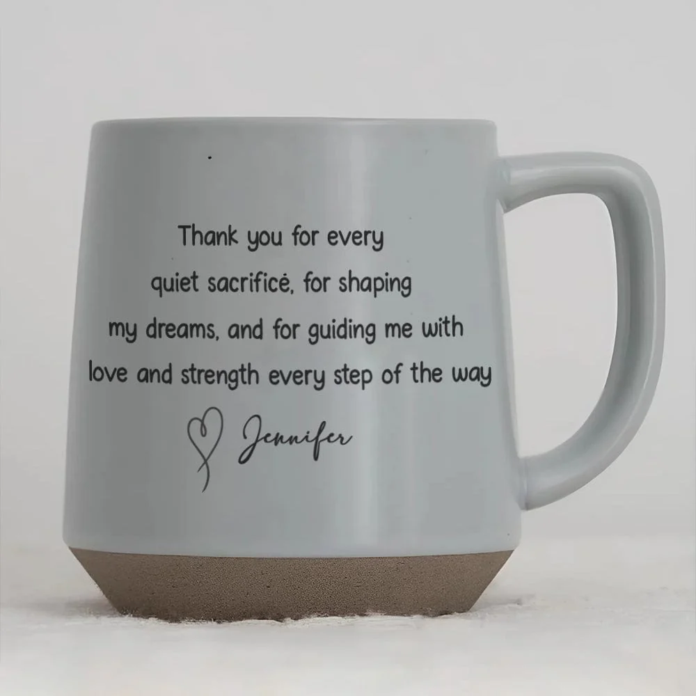 Personalized Gift Handwritten Quote Printed Pottery Mug - Perfect for Family, Bestie LM32 891953 - Image 4