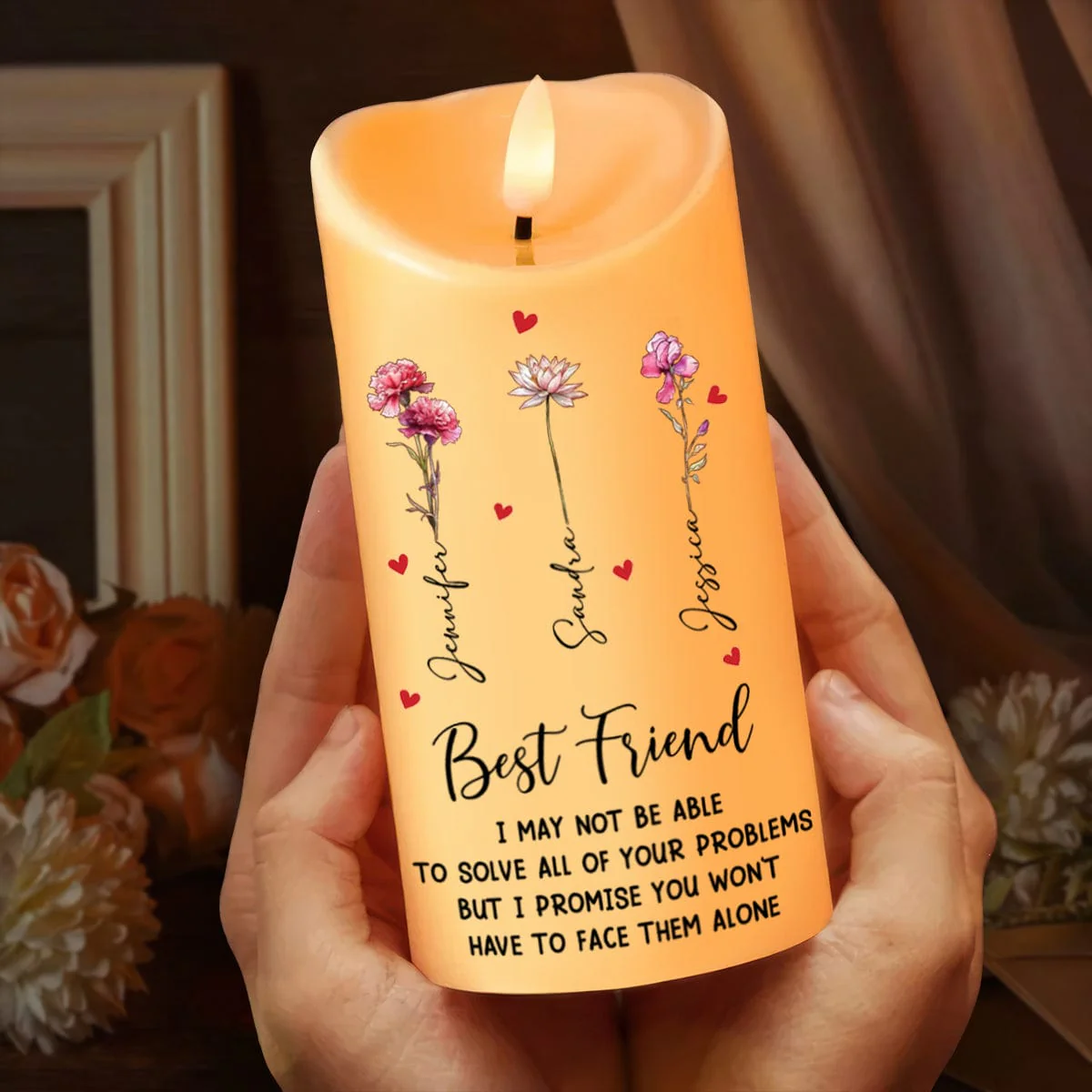 Personalized Gift I’m Here For You, No Matter What LED Candle For Bestie HA75 891835