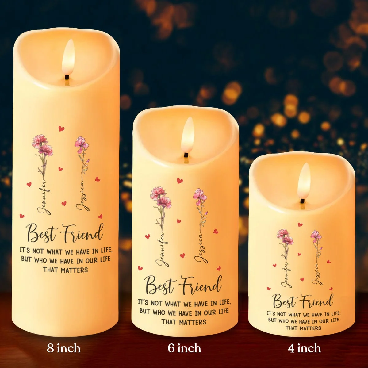 Personalized Gift I’m Here For You, No Matter What LED Candle For Bestie HA75 891835 - Image 5