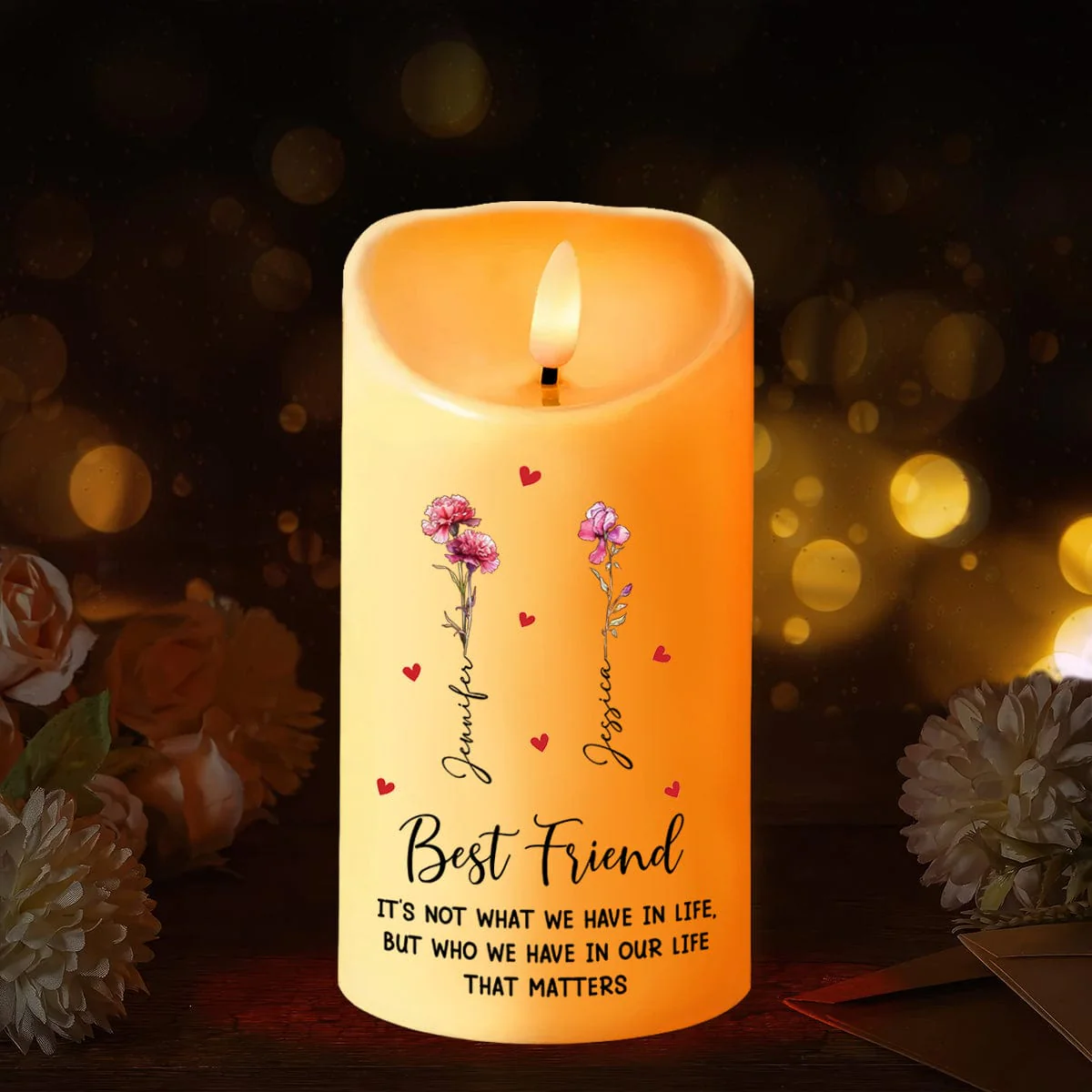 Personalized Gift I’m Here For You, No Matter What LED Candle For Bestie HA75 891835 - Image 8