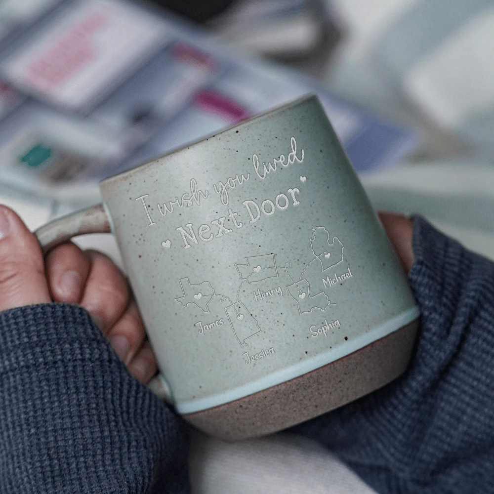 Personalized Gift I Wish We Lived Closer Bestie Engraved Pottery Mug For Bestie LM32 891951 - Image 2