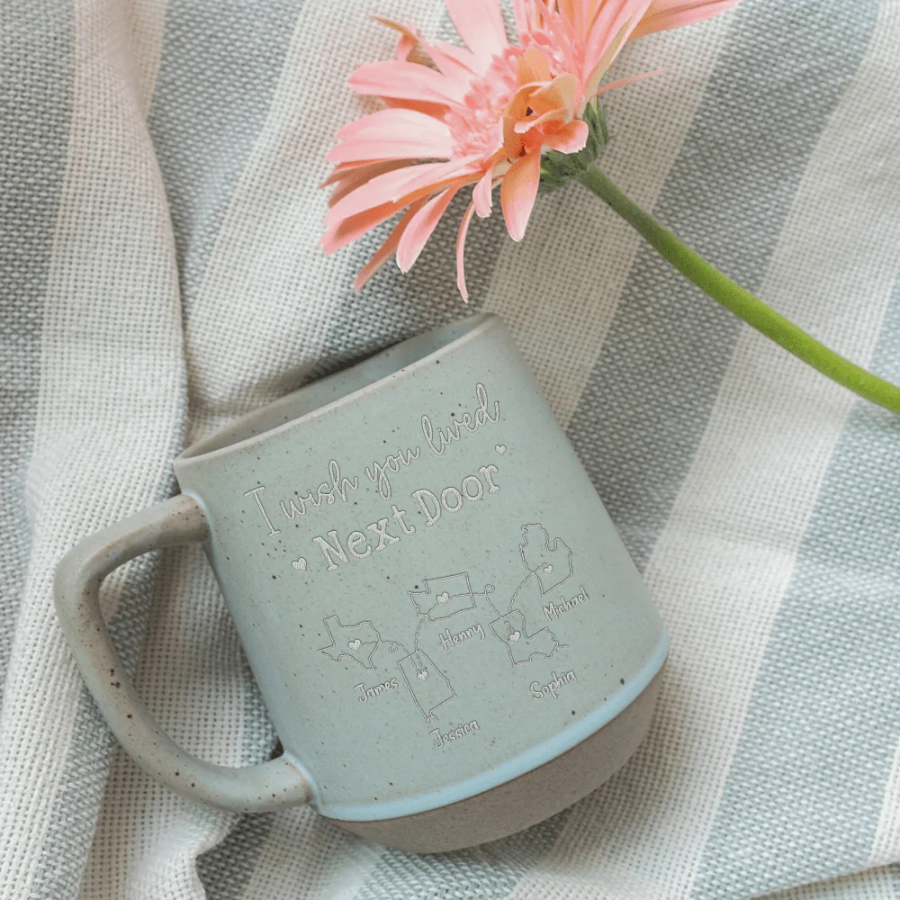 Personalized Gift I Wish We Lived Closer Bestie Engraved Pottery Mug For Bestie LM32 891951 - Image 4