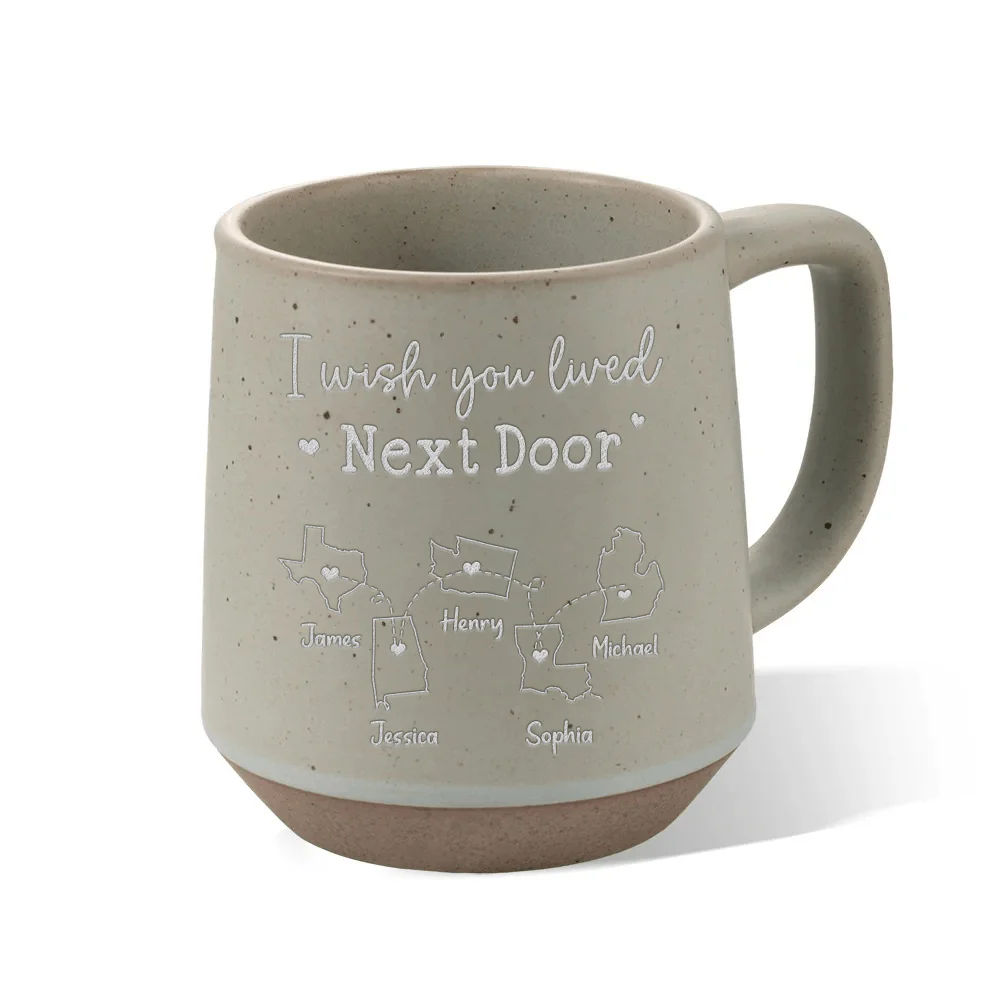 Personalized Gift I Wish We Lived Closer Bestie Engraved Pottery Mug For Bestie LM32 891951 - Image 5