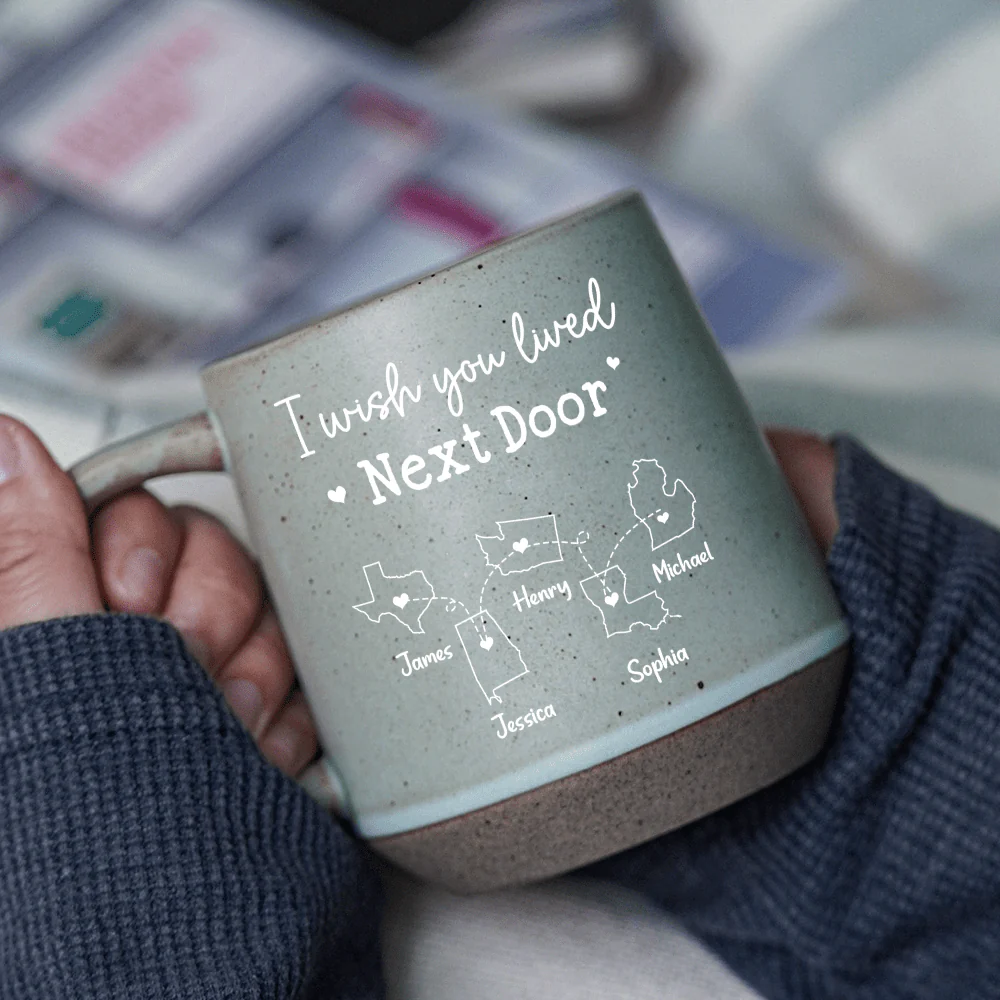 Personalized Gift I Wish We Lived Closer Bestie Printed Pottery Mug For Bestie LM32 891955 - Image 2