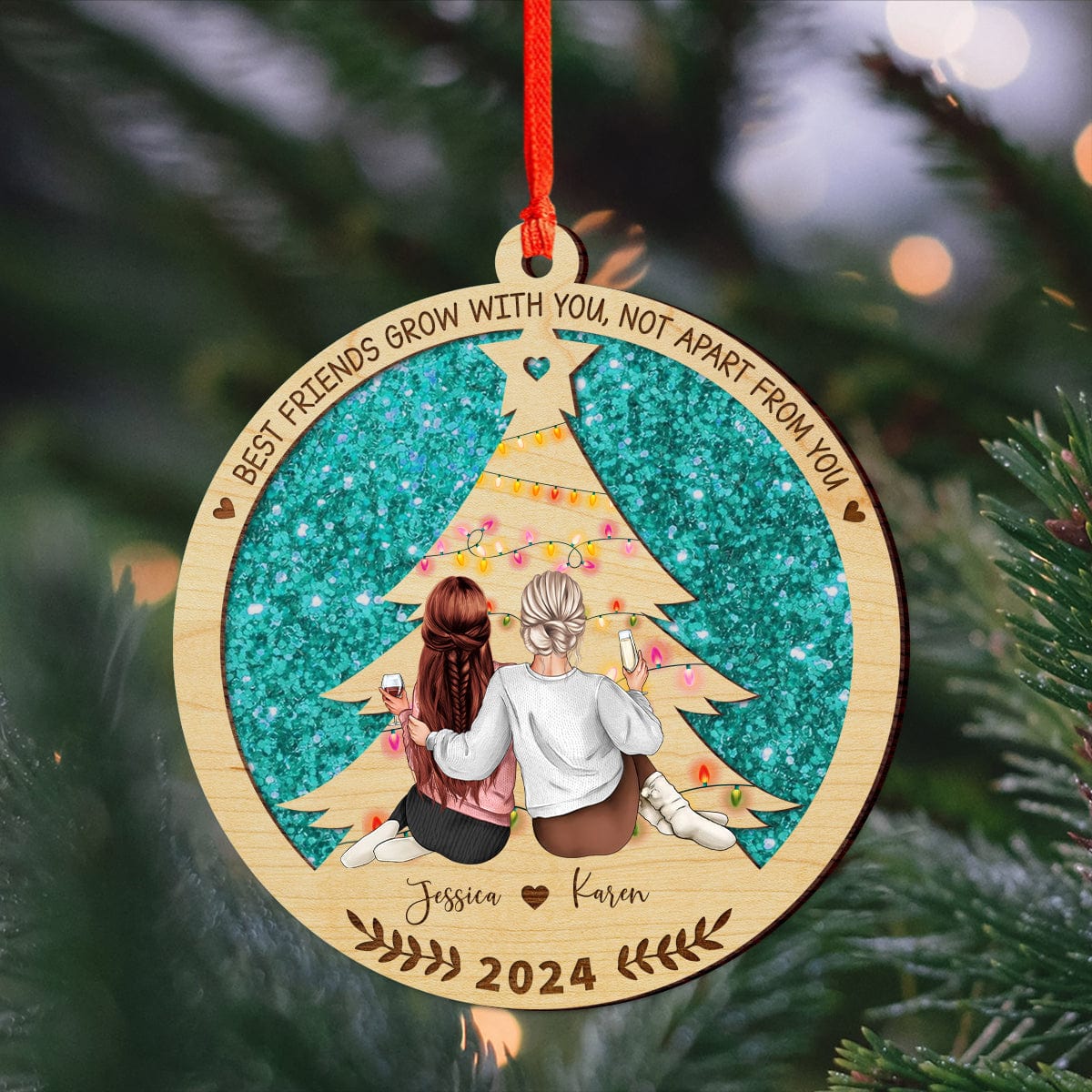 Personalized Gift It Takes A Long Time To Grow An Old Friend Wood Ornament LM32 893019 - Image 4