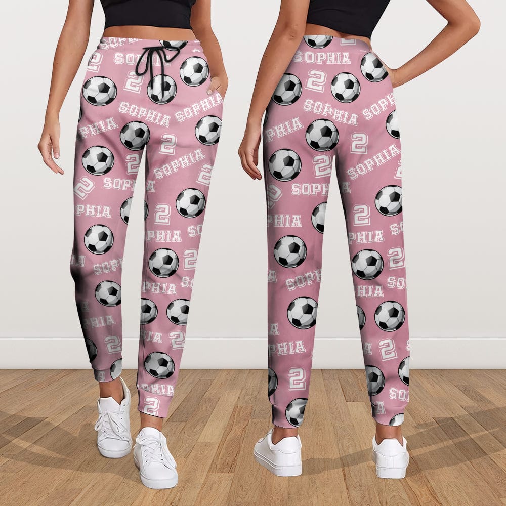 Personalized Gift Soccer Number with Name for Sport Players Sweatpants LM32 891983 - Image 4