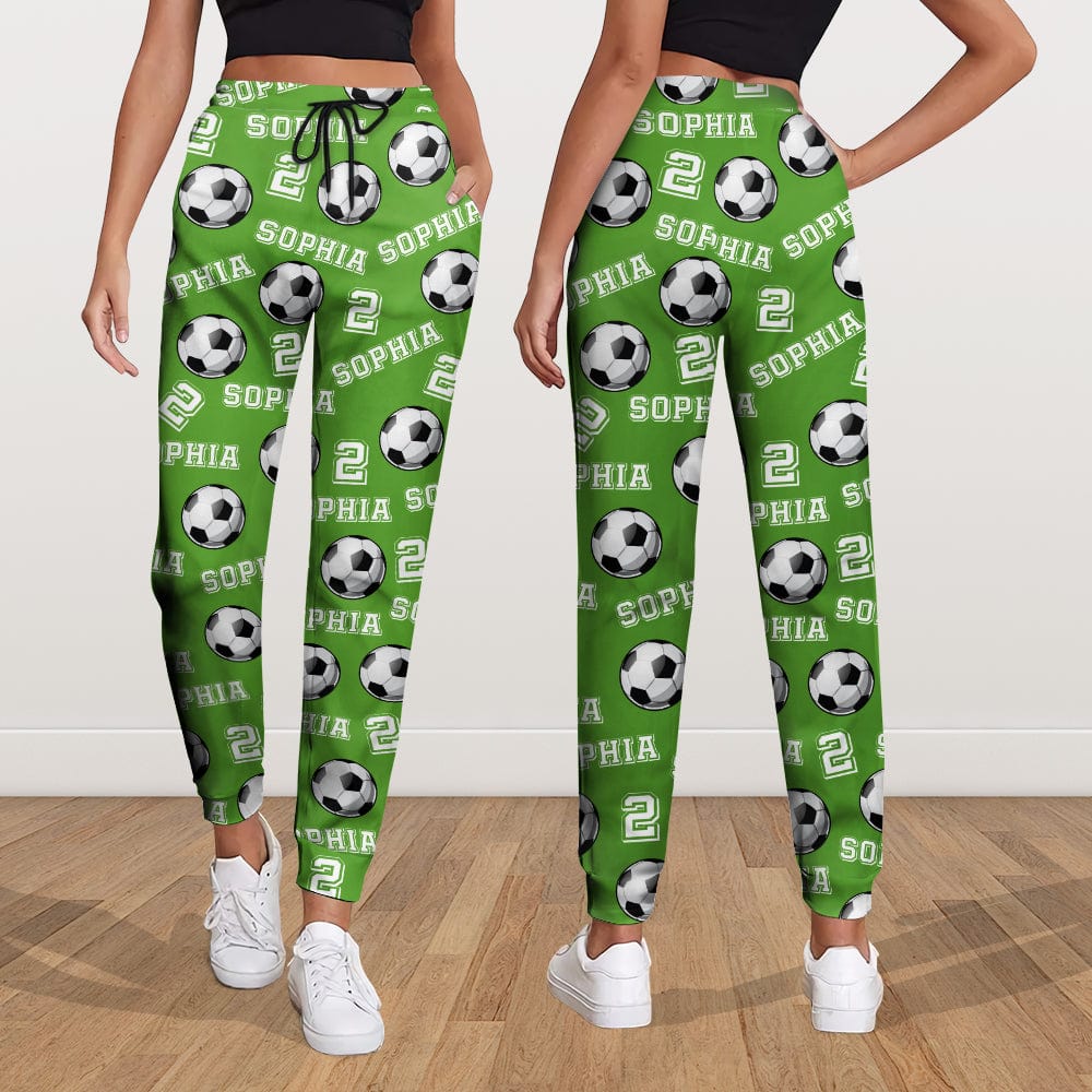 Personalized Gift Soccer Number with Name for Sport Players Sweatpants LM32 891983 - Image 5