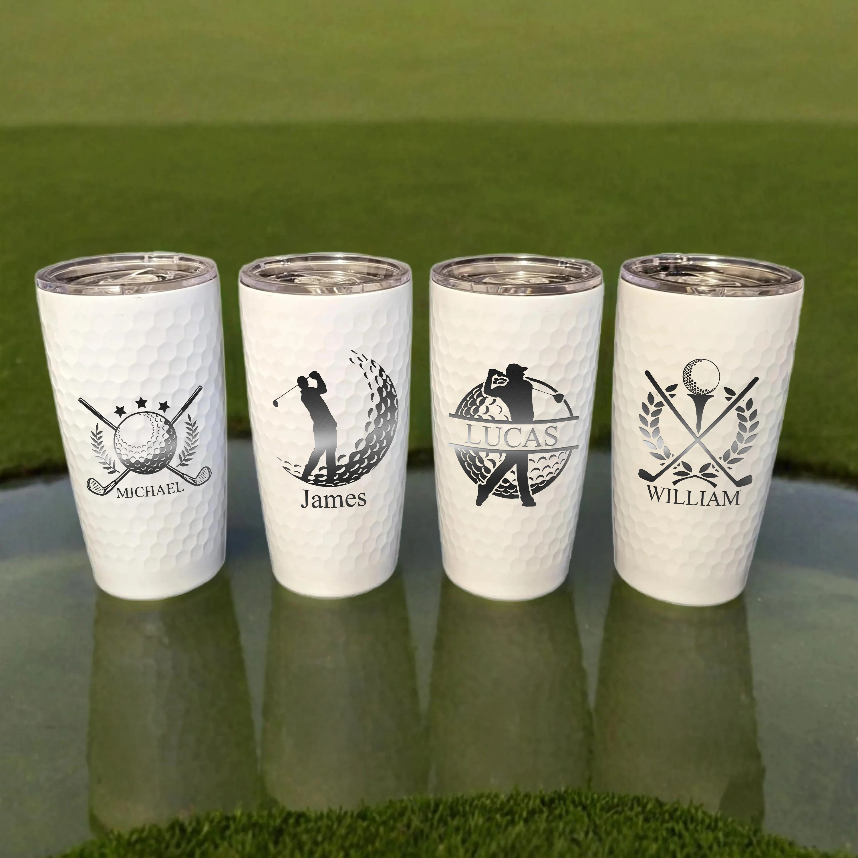 Personalized Gifts for Golfer, Viral Design White Golf Tumbler, Gift for Golf Lovers LM32 897595 - Image 5