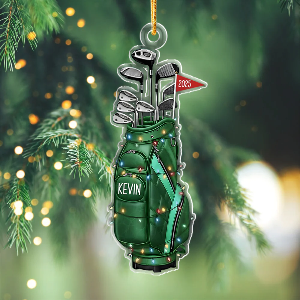 Personalized Golf Christmas Light Bag Acrylic Ornament 2025 Gift for Golf Lovers LM32 897527 - Image 5