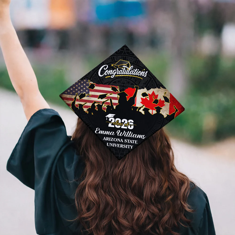 Personalized Grads National Flag Class Of 2026 Graduation Cap Topper LM32 899305 - Image 6