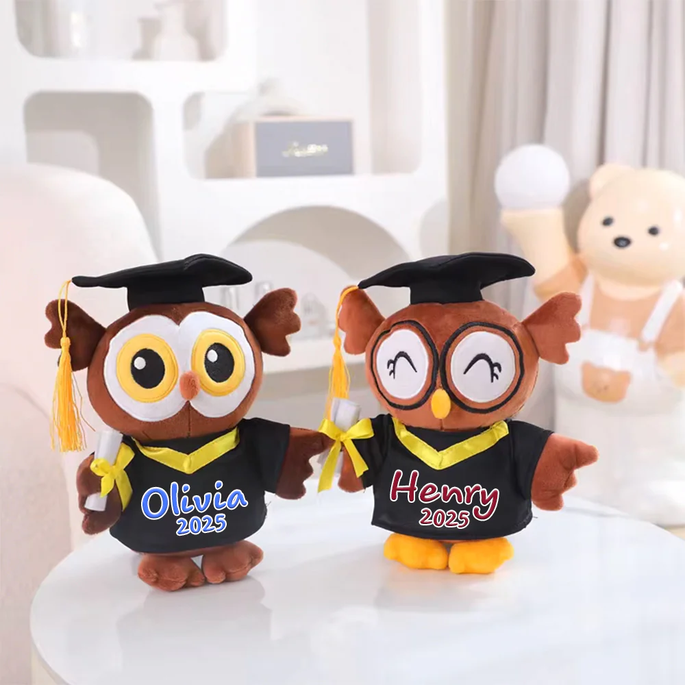 Personalized Graduation Gift Cute Owl Squint Eye Bear Plus LM32 893173 - Image 2