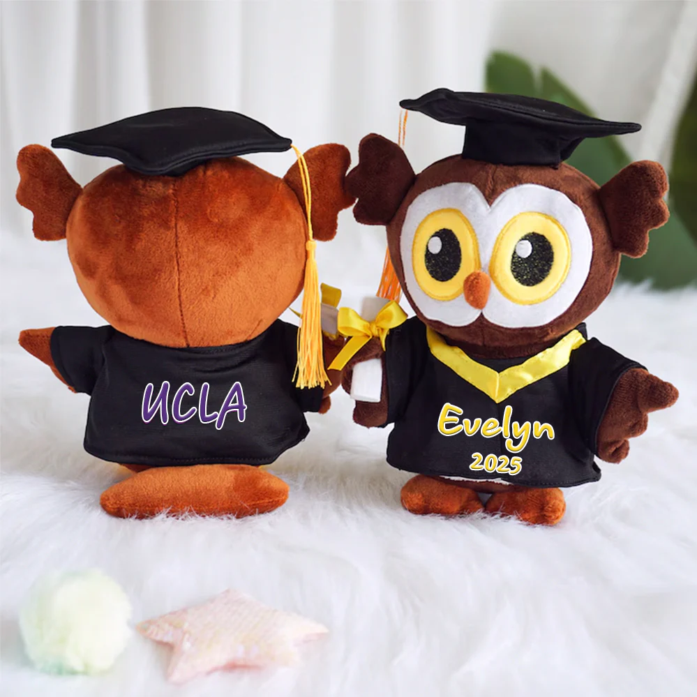 Personalized Graduation Gift Cute Owl Squint Eye Bear Plus LM32 893173 - Image 3