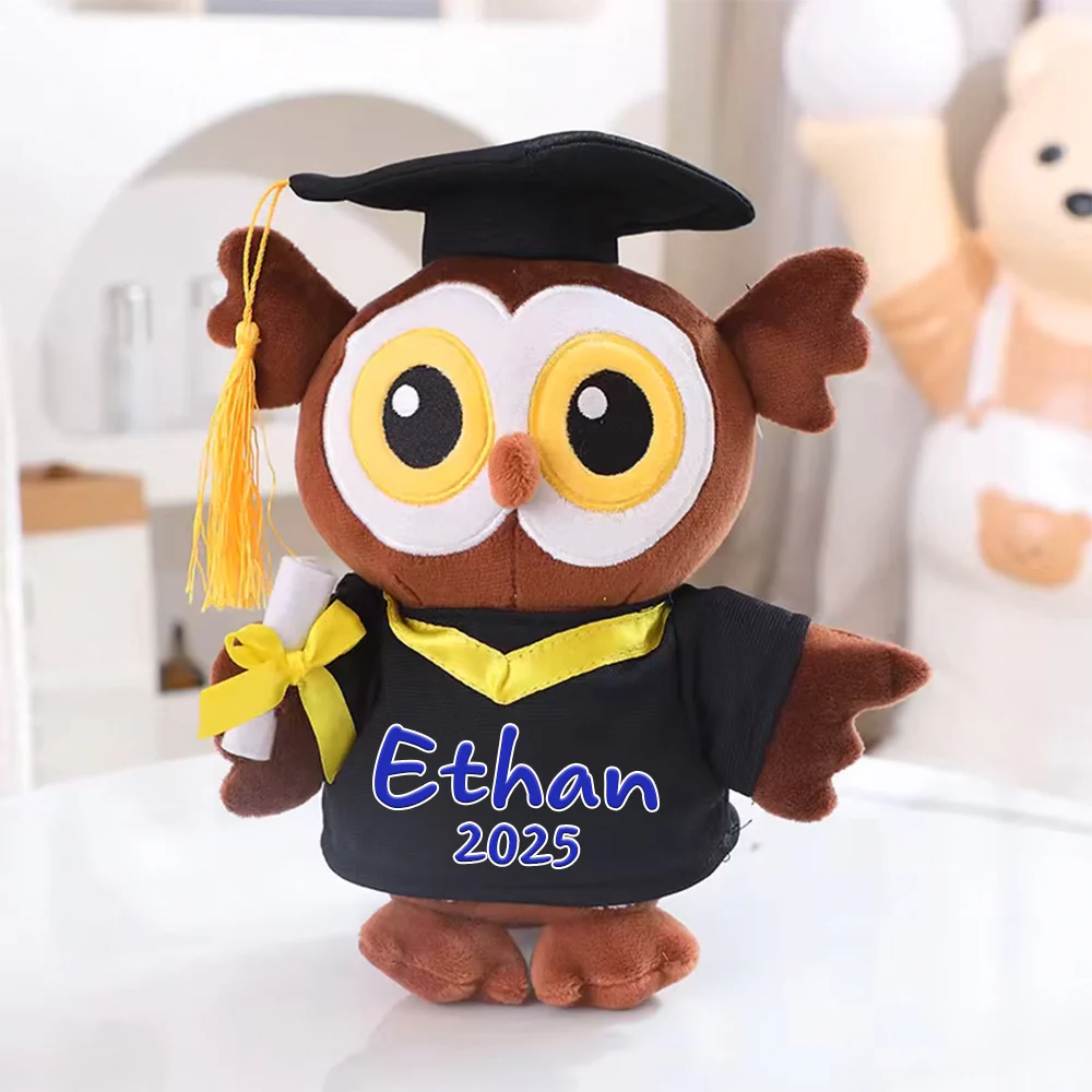 Personalized Graduation Gift Cute Owl Squint Eye Bear Plus LM32 893173 - Image 6
