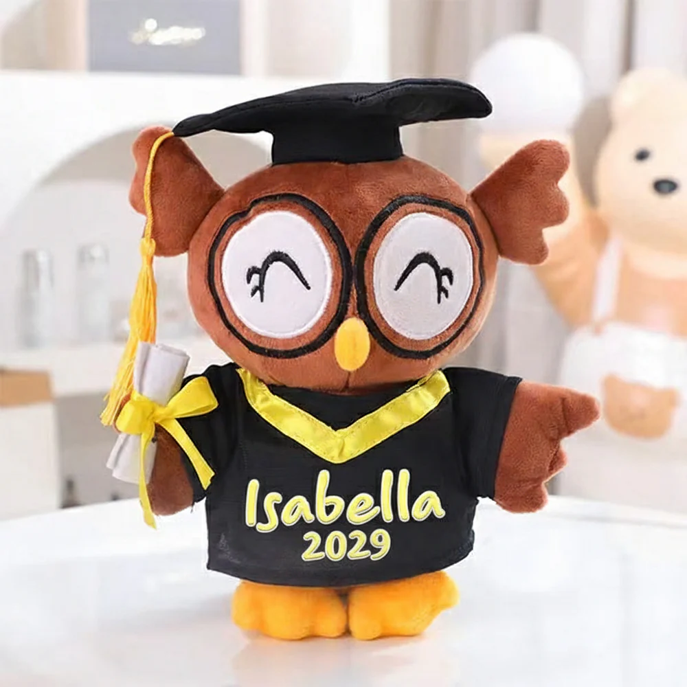 Personalized Graduation Gift Cute Owl Squint Eye Bear Plus LM32 893173 - Image 9