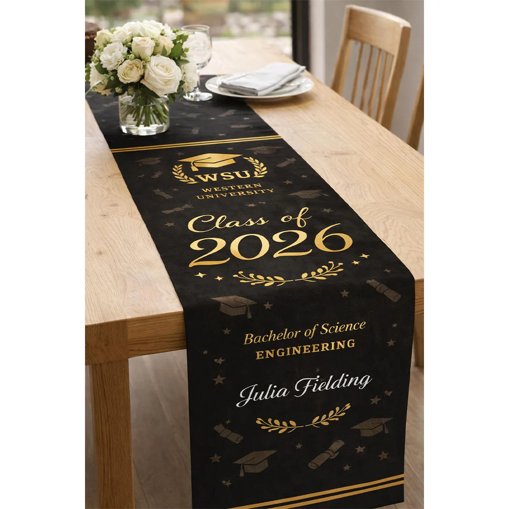Personalized Graduation Table Runner, Class of 2026 Table Runner LM32 899757