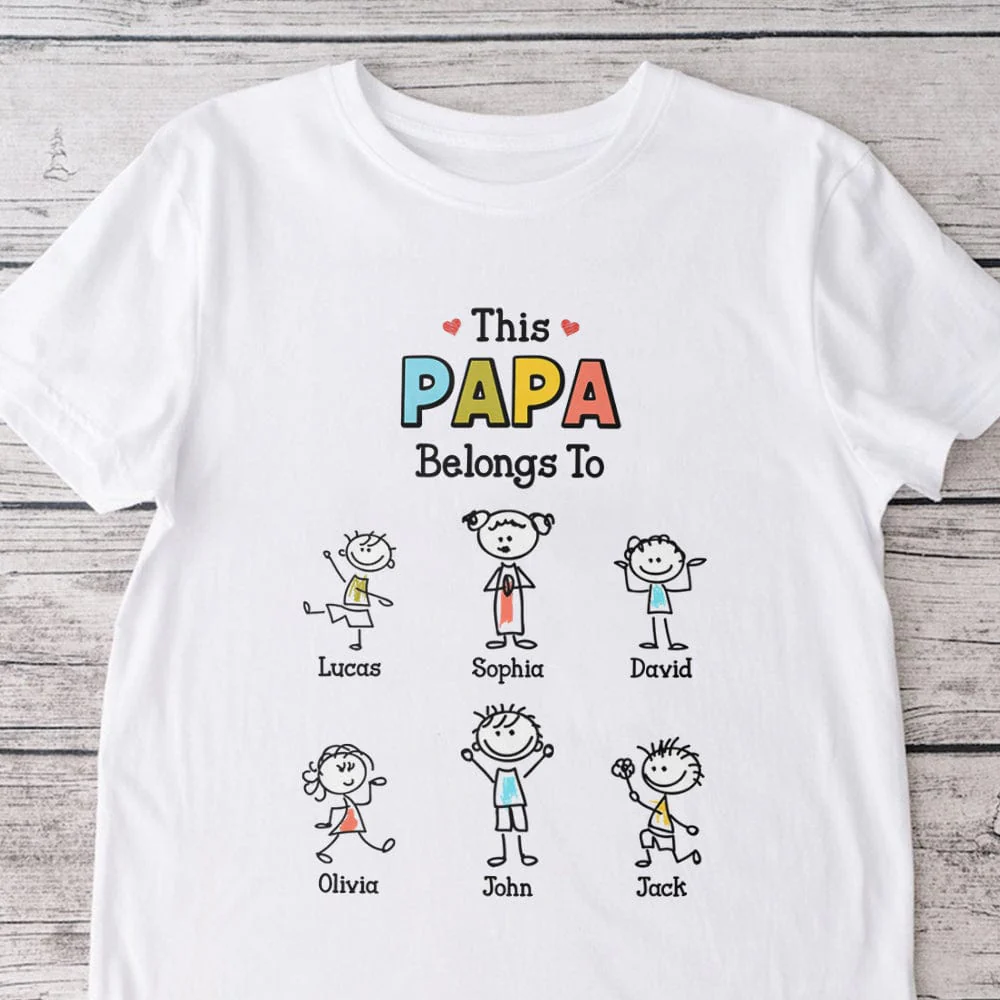 Personalized Grandma, Grandpa Belongs To Funny Kids Shirt LM32 893109 - Image 5