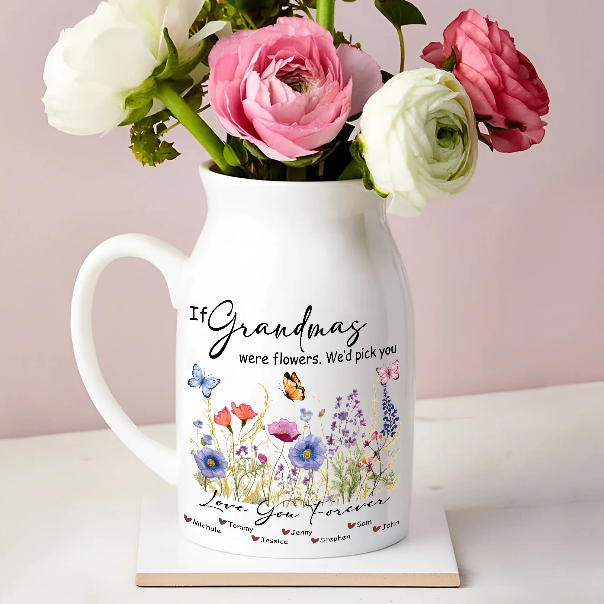 Personalized If Mamas Were Flowers I'd Pick You Vase Gift For Mother's Day LM32 893297 - Image 3