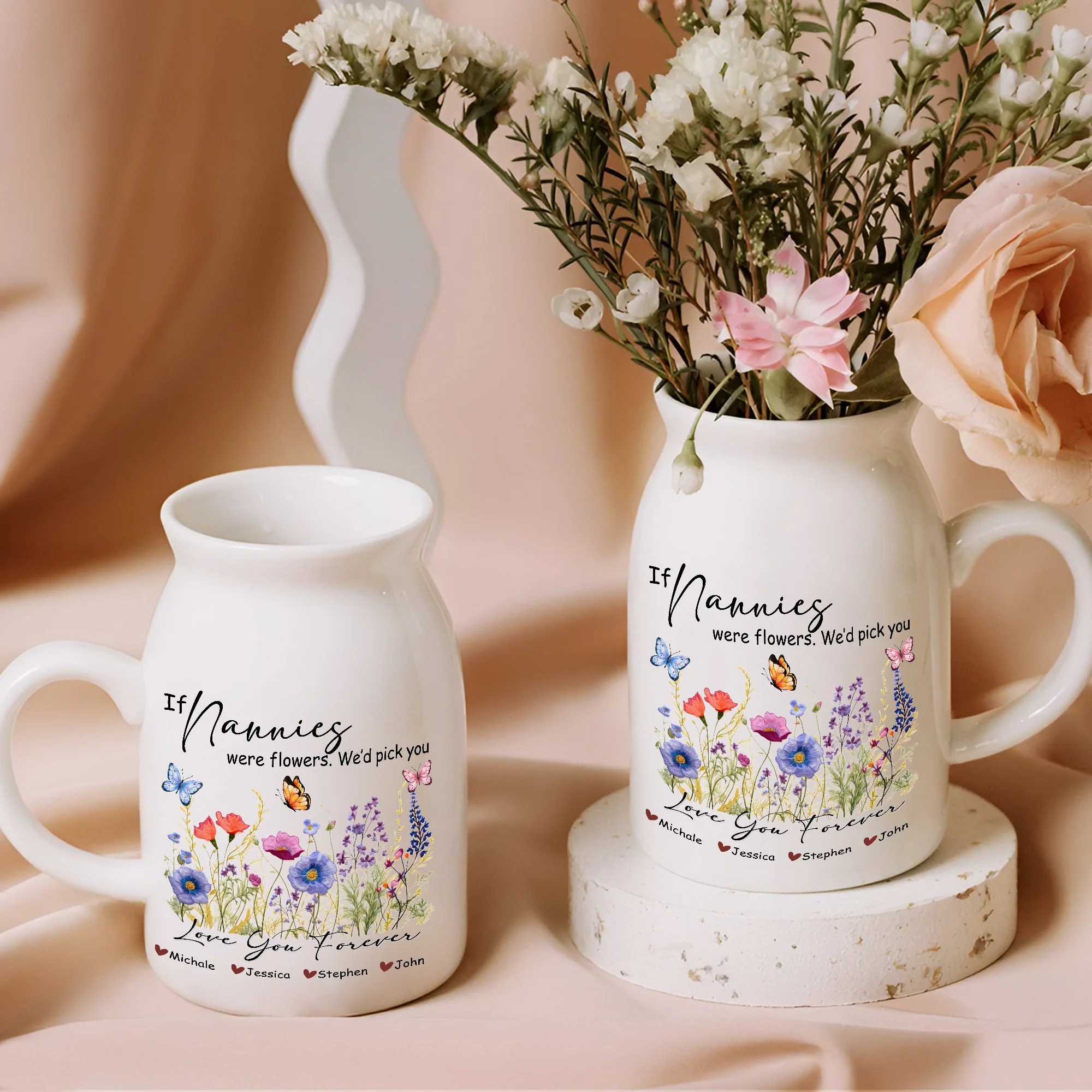 Personalized If Mamas Were Flowers I'd Pick You Vase Gift For Mother's Day LM32 893297 - Image 4