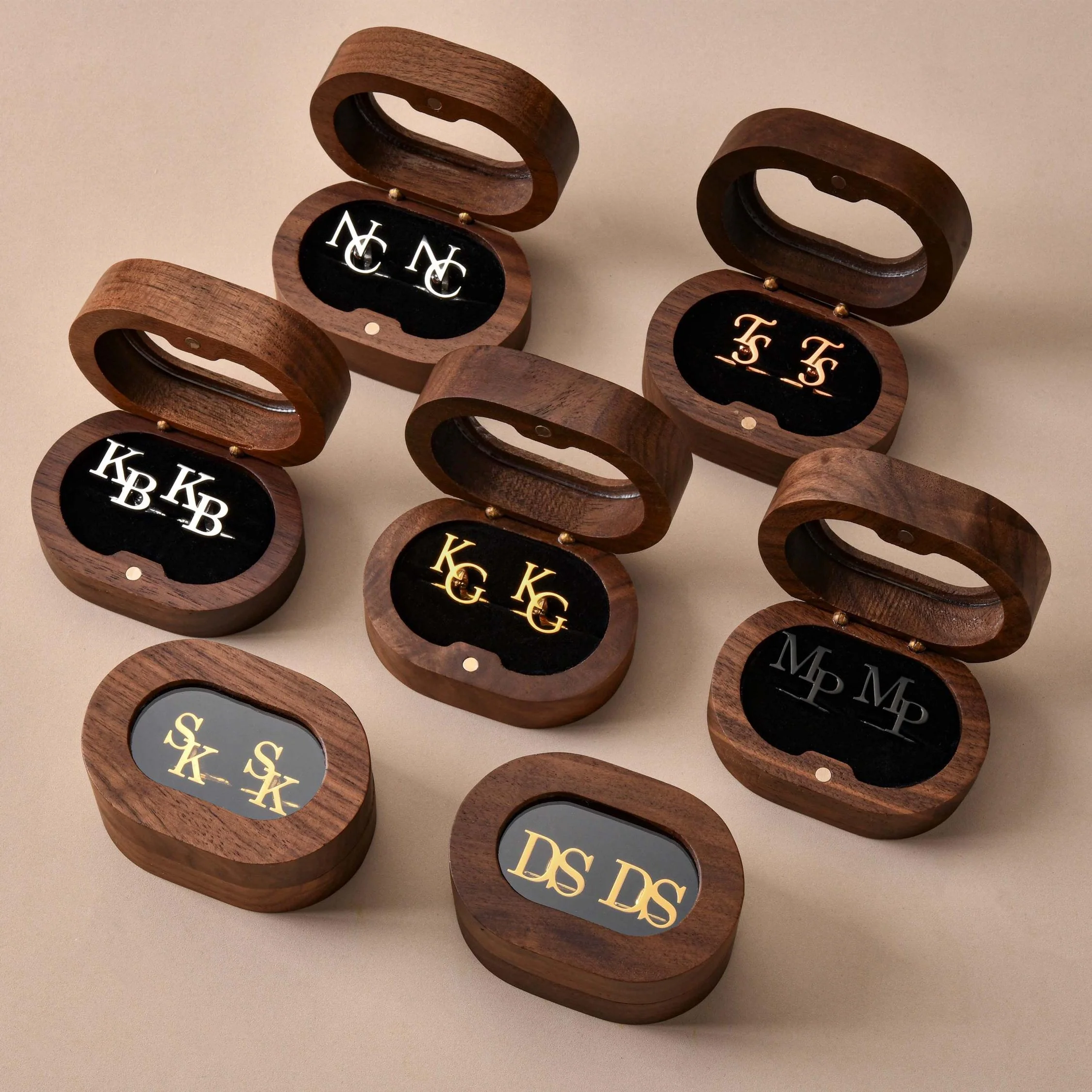 Personalized Initial Cufflinks for Men, Best Man Gifts For Father's Day, Valentine, Groomsmen Gifts LM32 899483 - Image 7