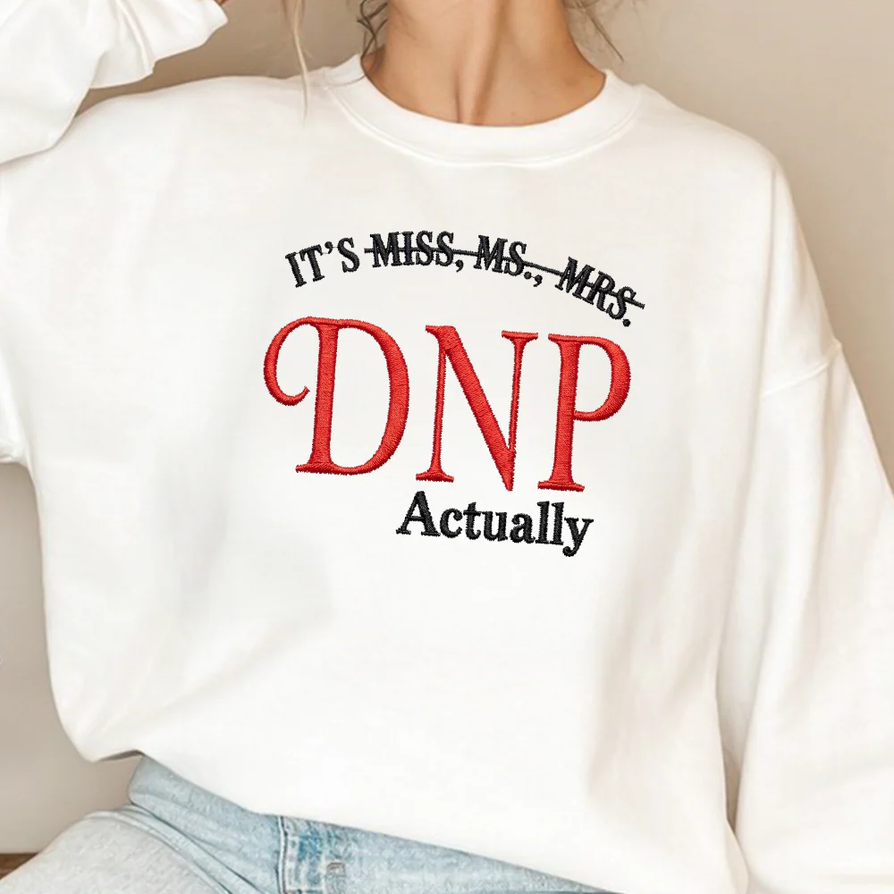 Personalized It's Dr. Actually - Funny PhD Graduation Embroidered Sweatshirt LM32 899331 - Image 3