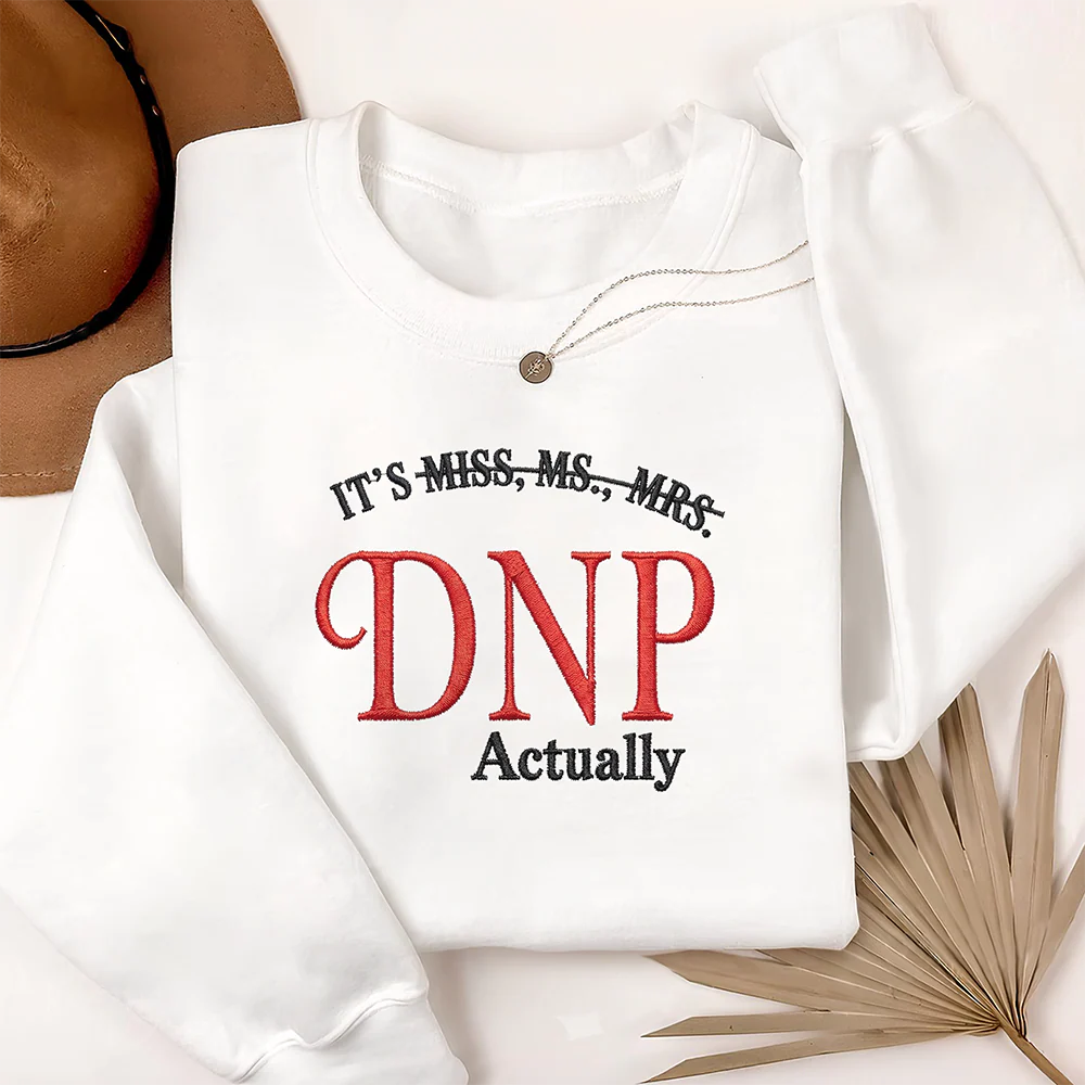 Personalized It's Dr. Actually - Funny PhD Graduation Embroidered Sweatshirt LM32 899331 - Image 6