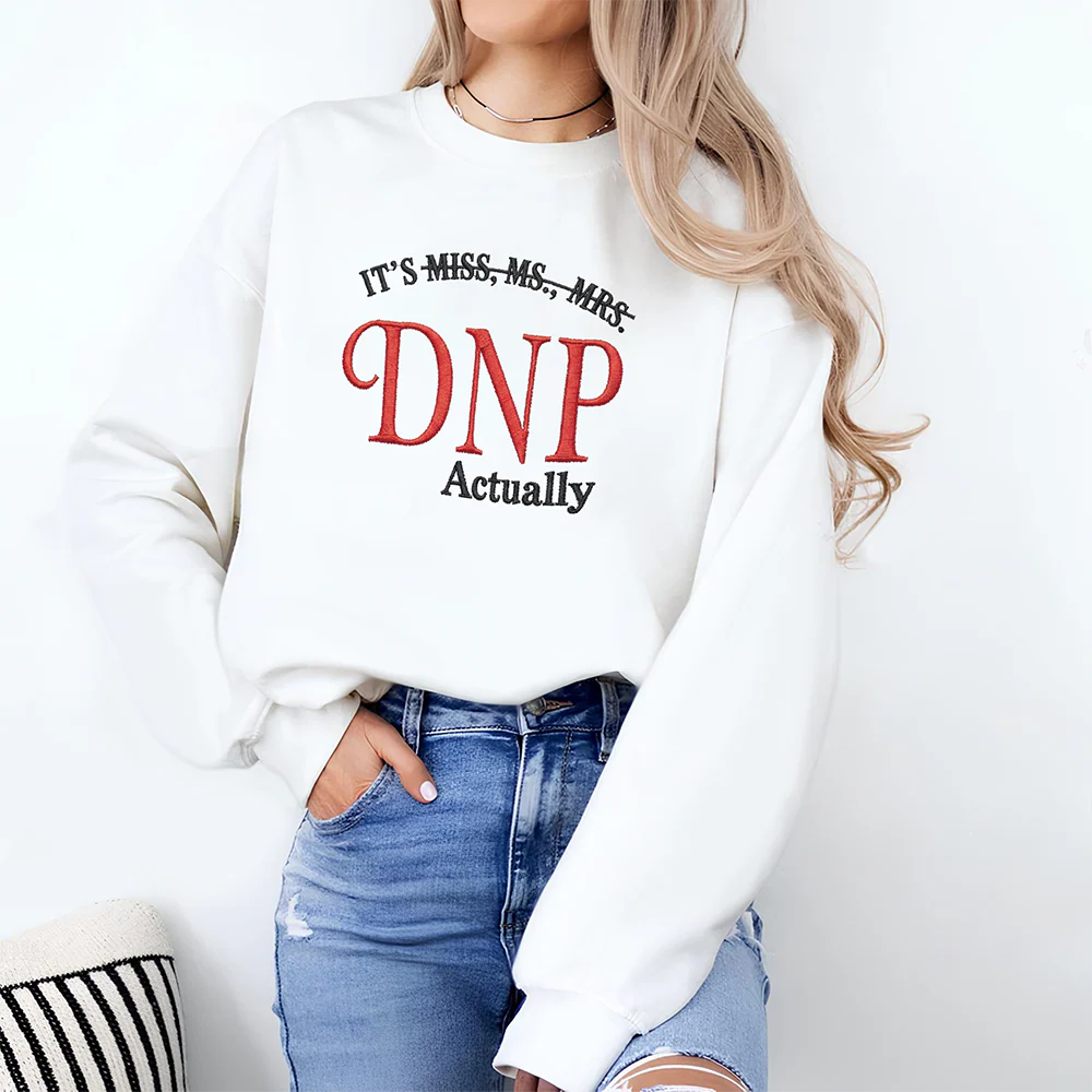 Personalized It's Dr. Actually - Funny PhD Graduation Embroidered Sweatshirt LM32 899331 - Image 7