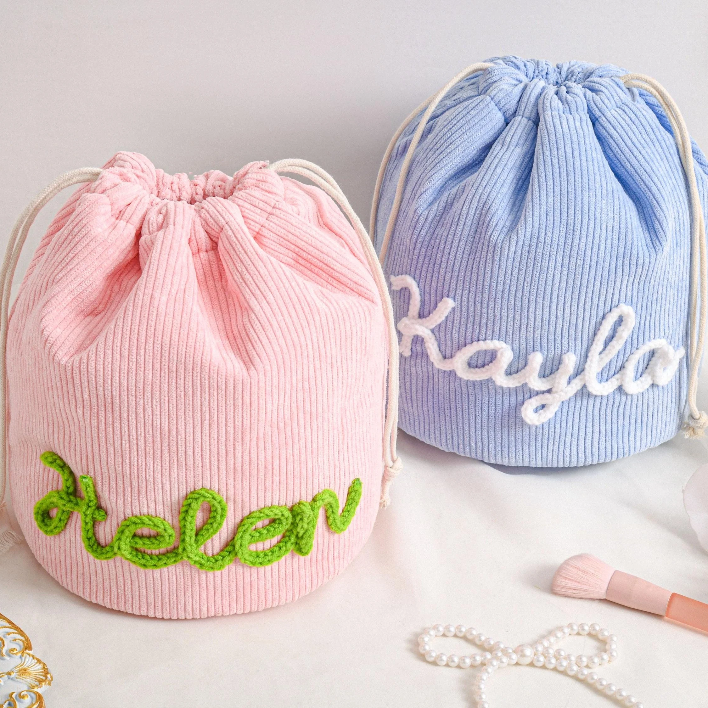 Personalized Large Capacity Makeup Bag, Toiletry Bag for Women, Her, Bachelorette Gift LM32 899791 - Image 9