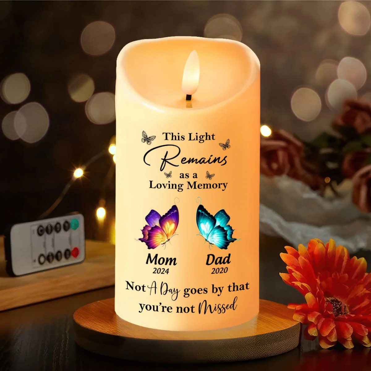 Personalized Memorial Gift This Light Remains As A Loving Memory LED Candle HA75 891833 - Image 3
