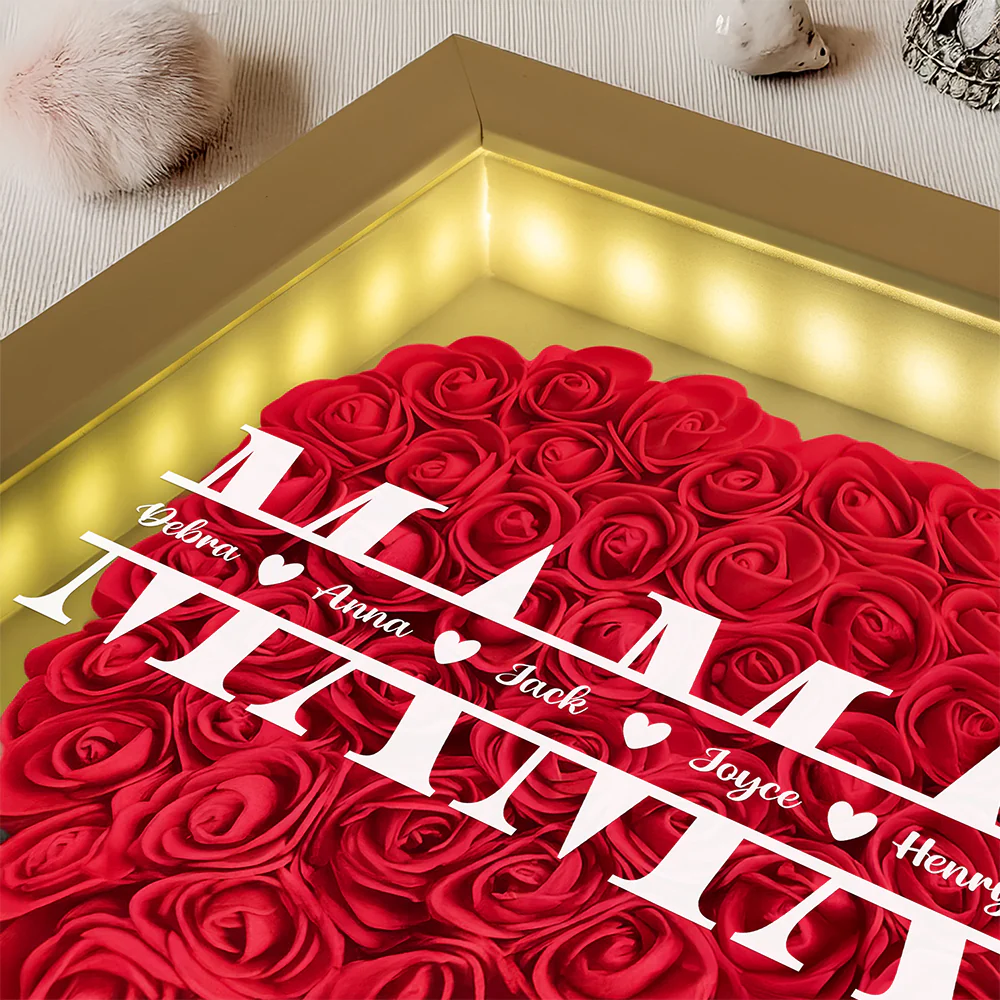 Personalized Mommy Flower Shadow Box For Mother's Day LM32 893279 - Image 5