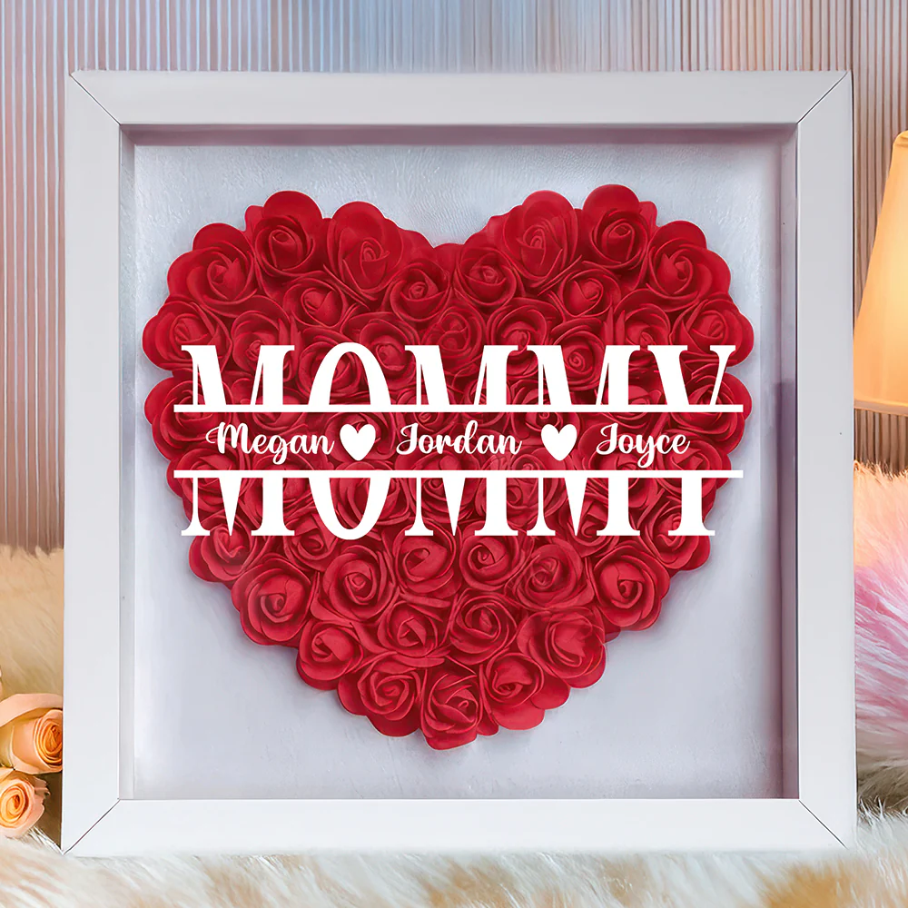 Personalized Mommy Flower Shadow Box For Mother's Day LM32 893279 - Image 8