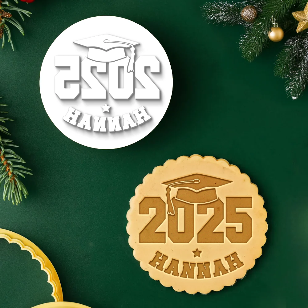 Personalized Name 2025 Graduation Keepsake Gift Cookie Stamp LM32 897437 - Image 3