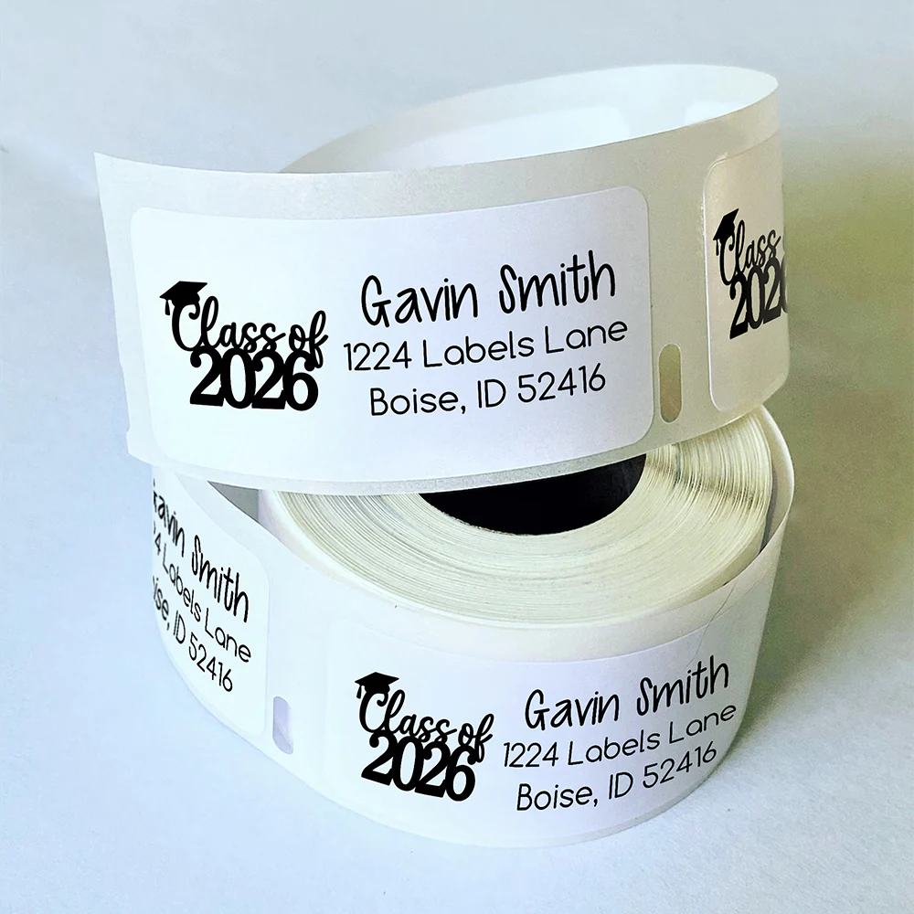 Personalized Name 2026 Graduation Party Address Labels Roll Sticker LM32 899333 - Image 3