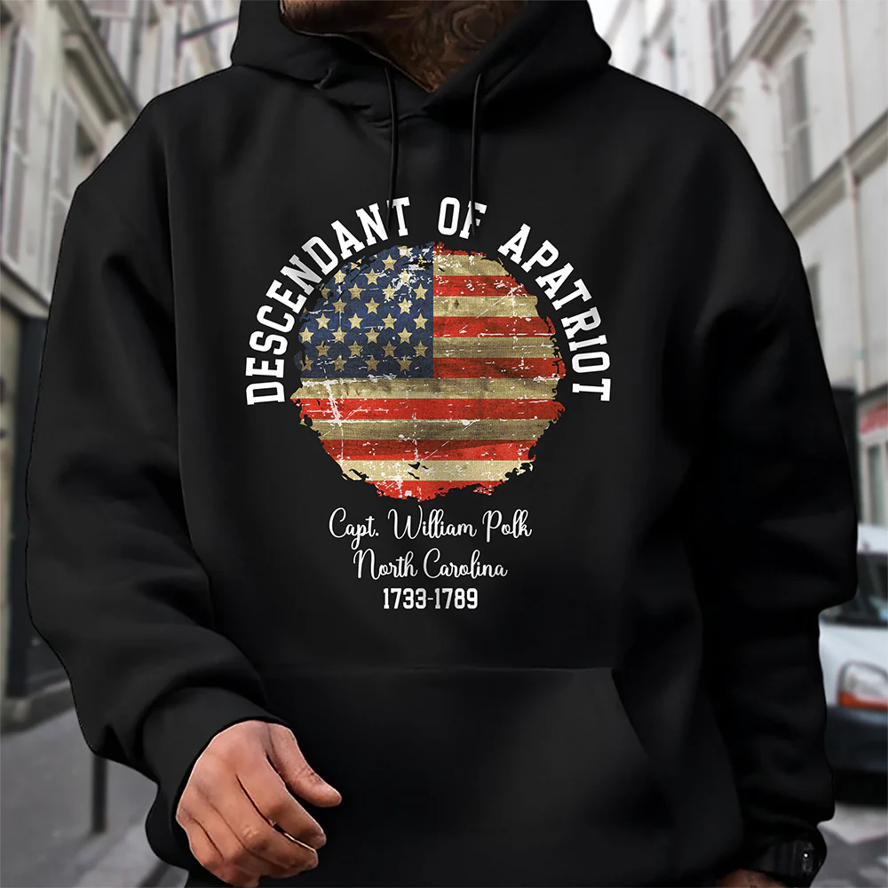 Personalized Name Descendant Of A Patriot Dark Shirt LM32 895543 - Image 6