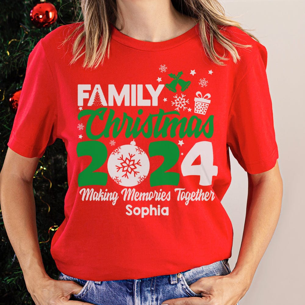 Personalized Name Family Christmas 2024 Making Memories Together Shirts TH10 891757 - Image 3