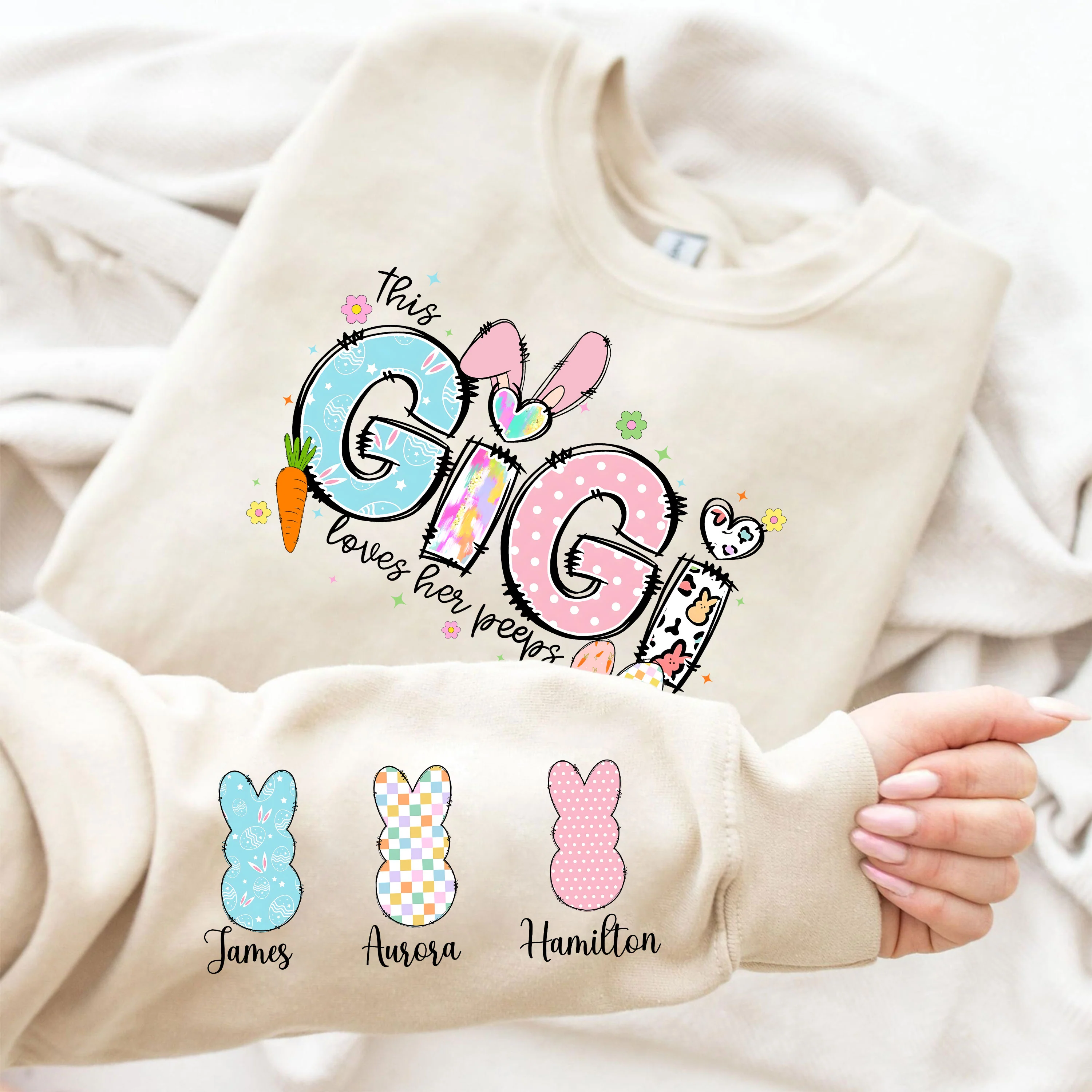 Personalized Name Grandma Gift For Mother's Day Sleeve Printed Sweatshirt LM32 893151 - Image 5