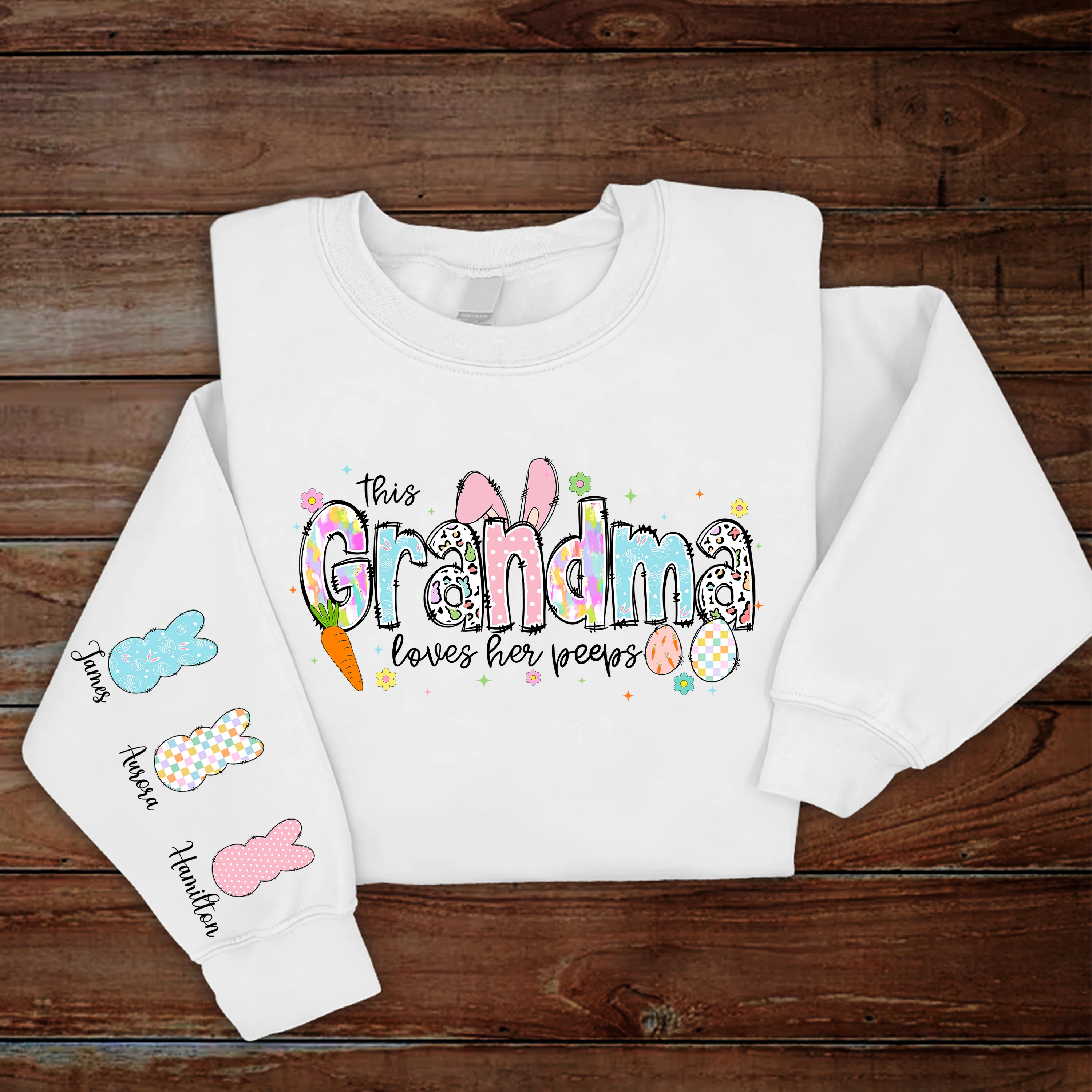 Personalized Name Grandma Gift For Mother's Day Sleeve Printed Sweatshirt LM32 893151 - Image 6