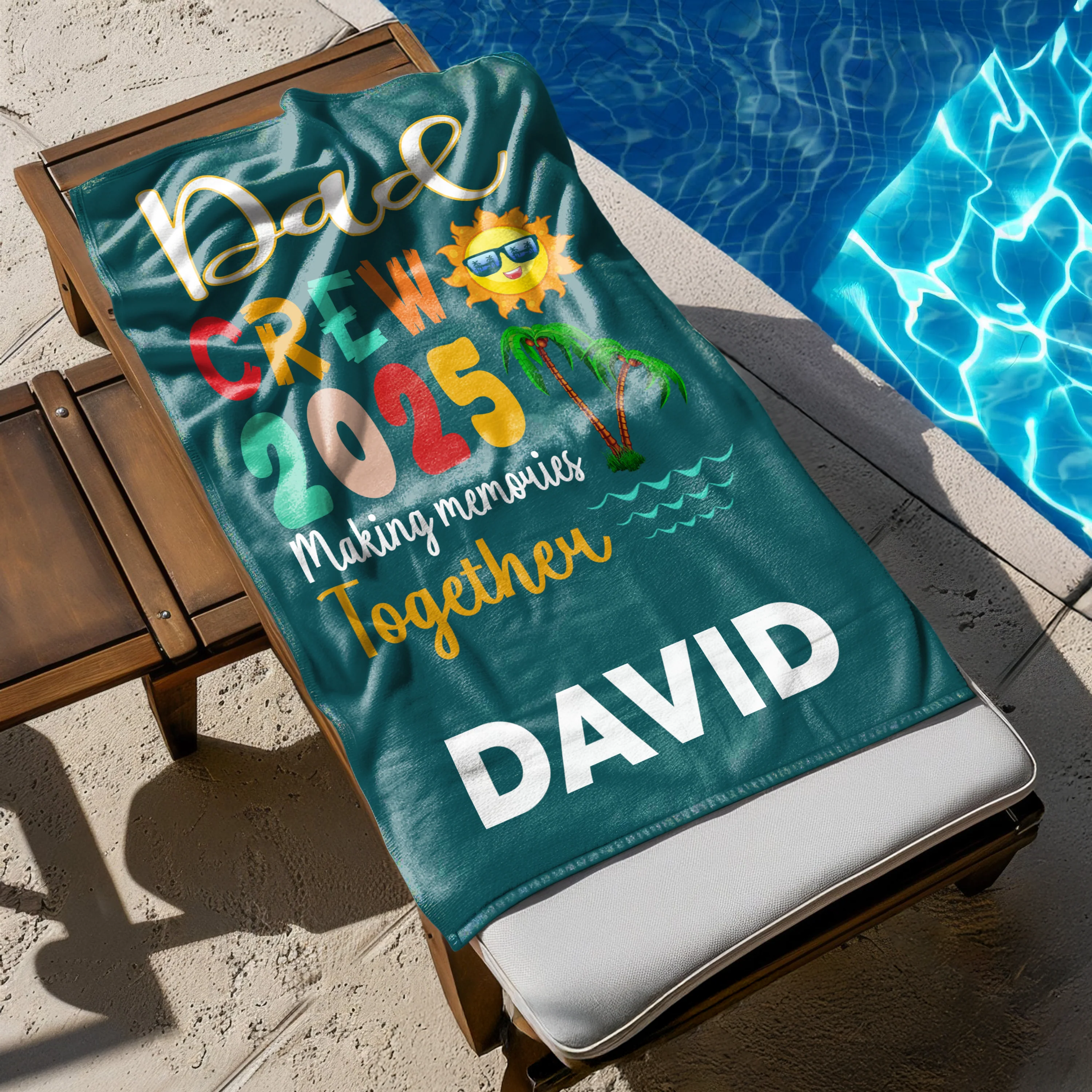 Personalized Name Matching Cousin Crew Family Trip Beach Towels LM32 893447 - Image 2