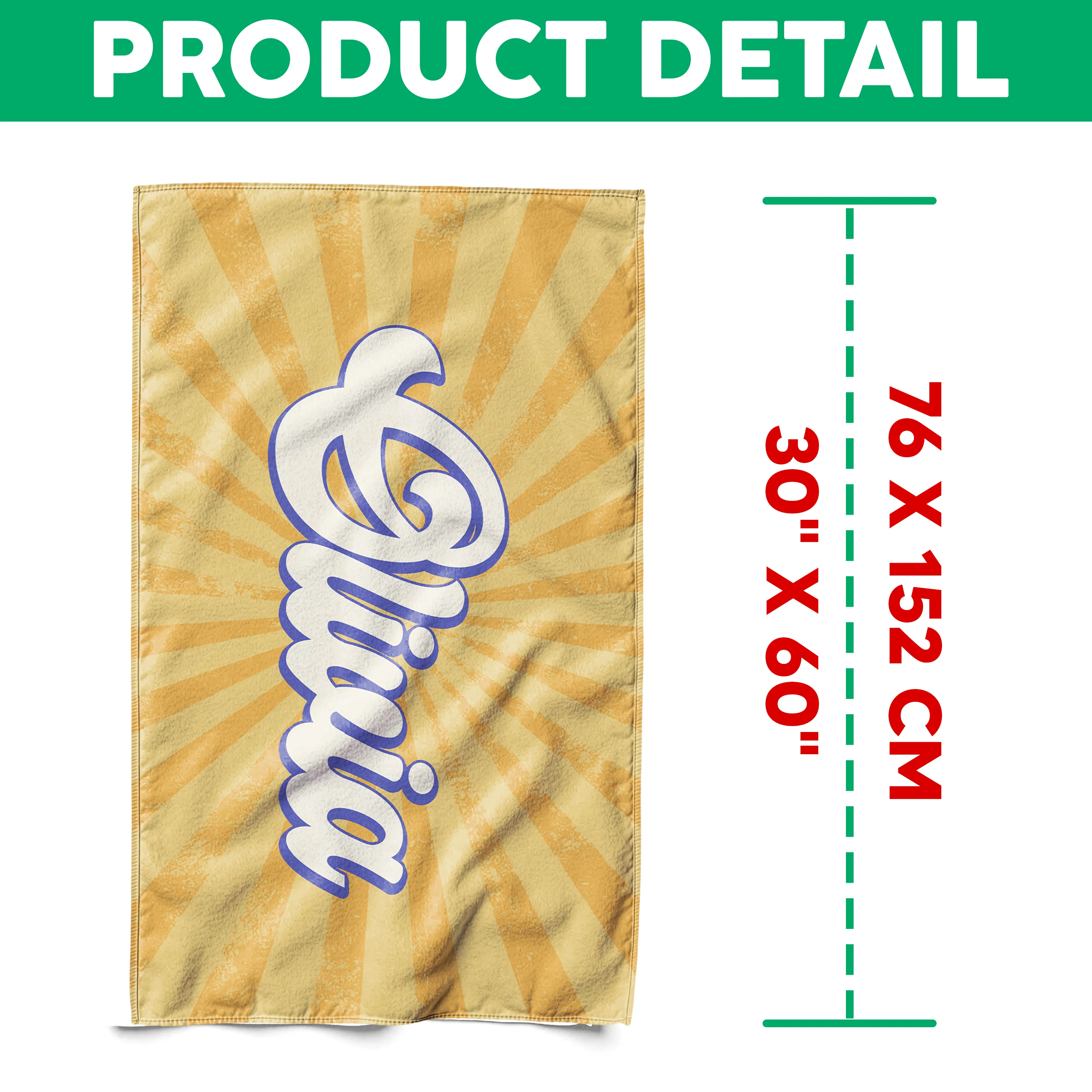 Personalized Name Party Summer Retro Style Beach Towels LM32 893445 - Image 7