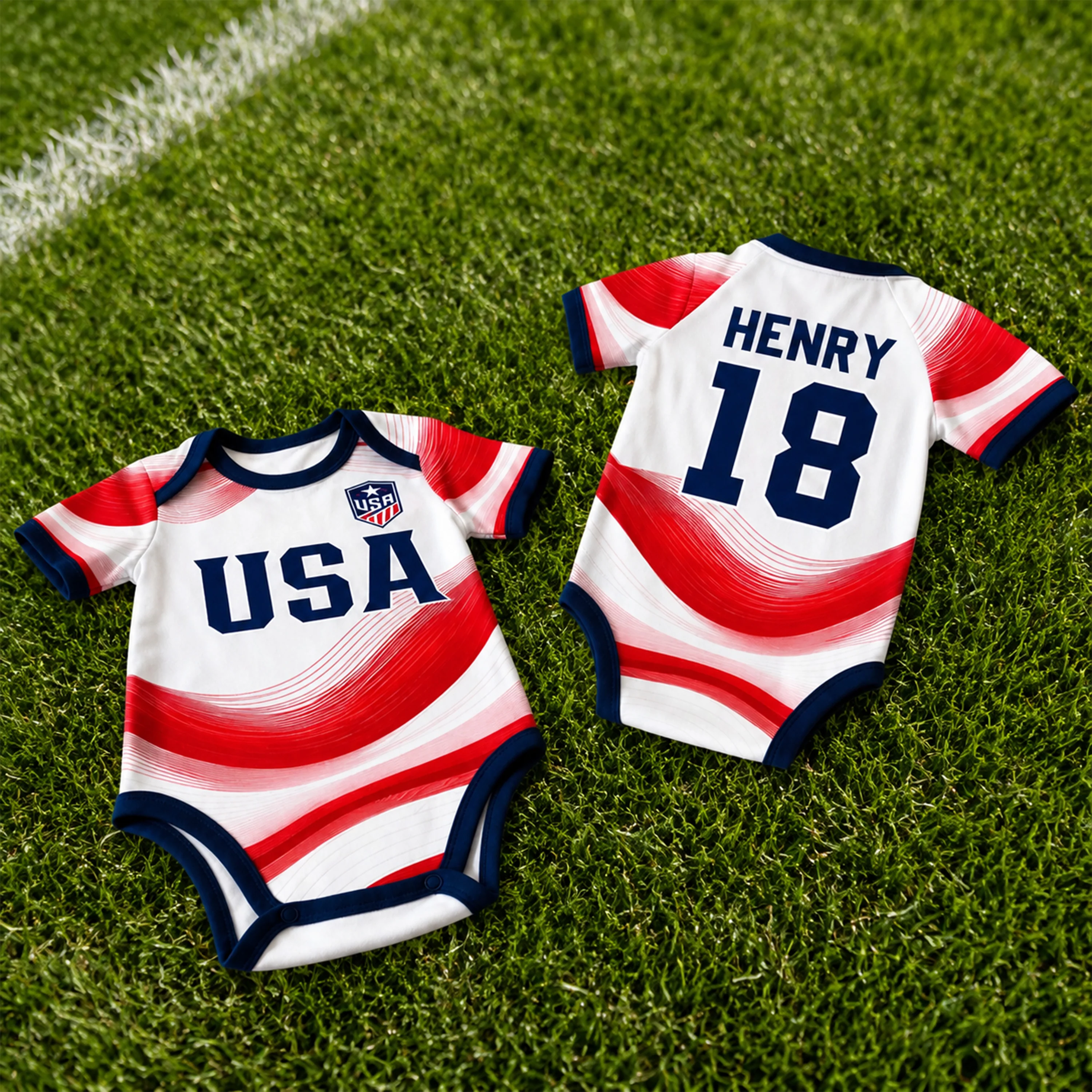 Personalized Name USA 2026 Soccer Baby Onesie - Gift For Sport Lovers LM32 669421 - Image 6