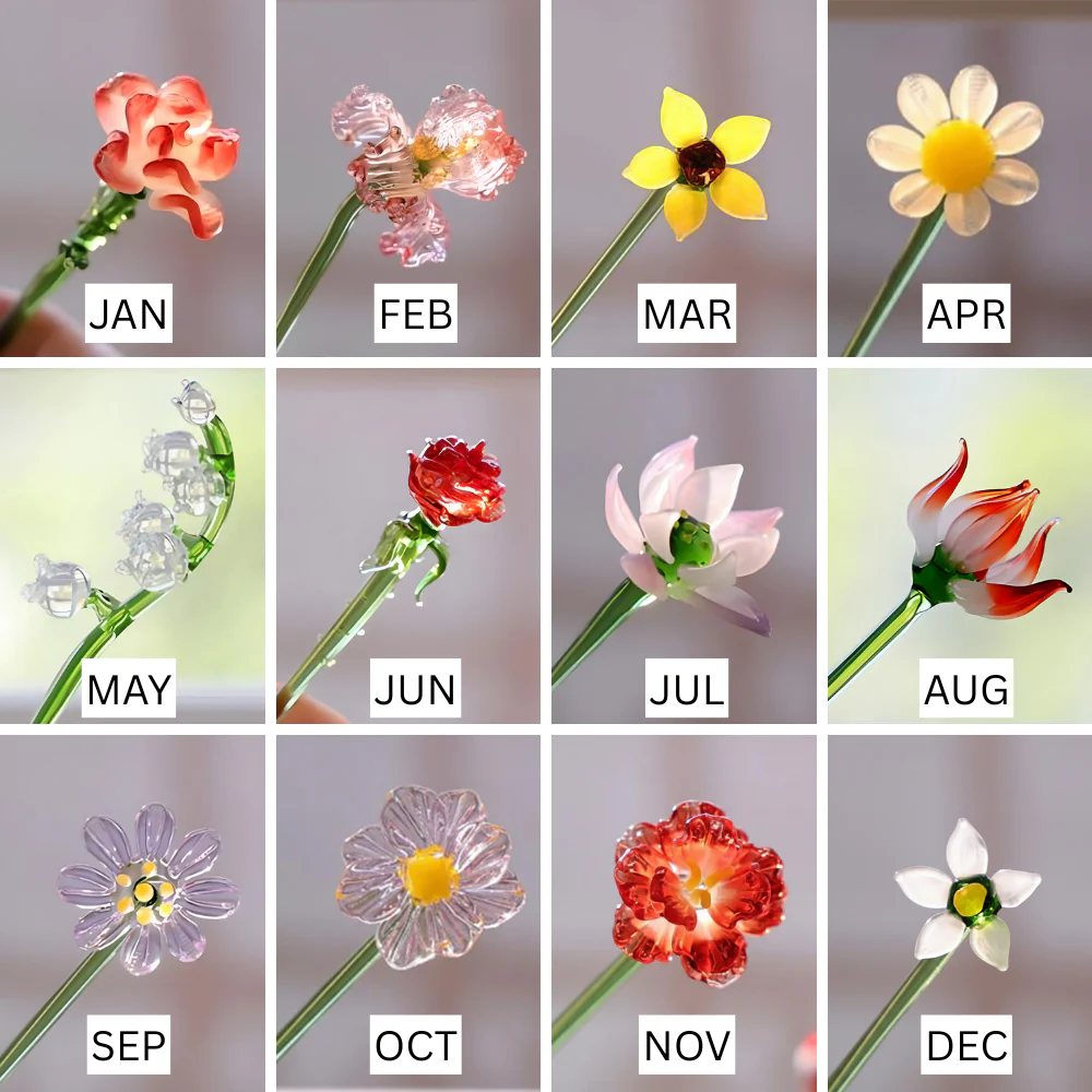 Personalized Stained Bouquet Glass Birth Month Flower - Christmas Gift for Mom/Grandma, Home Decor, Birth Flower LM32 897363 - Image 6