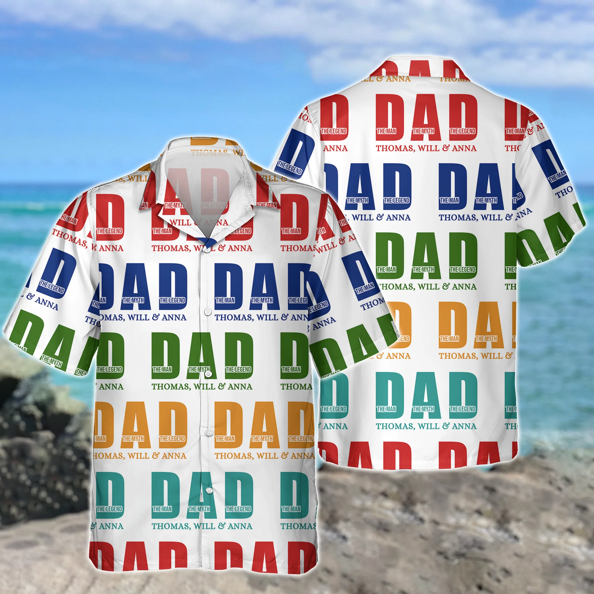 Personalized The Man The Myth The Legend Dad Hawaii Shirt LM32 893705 - Image 6