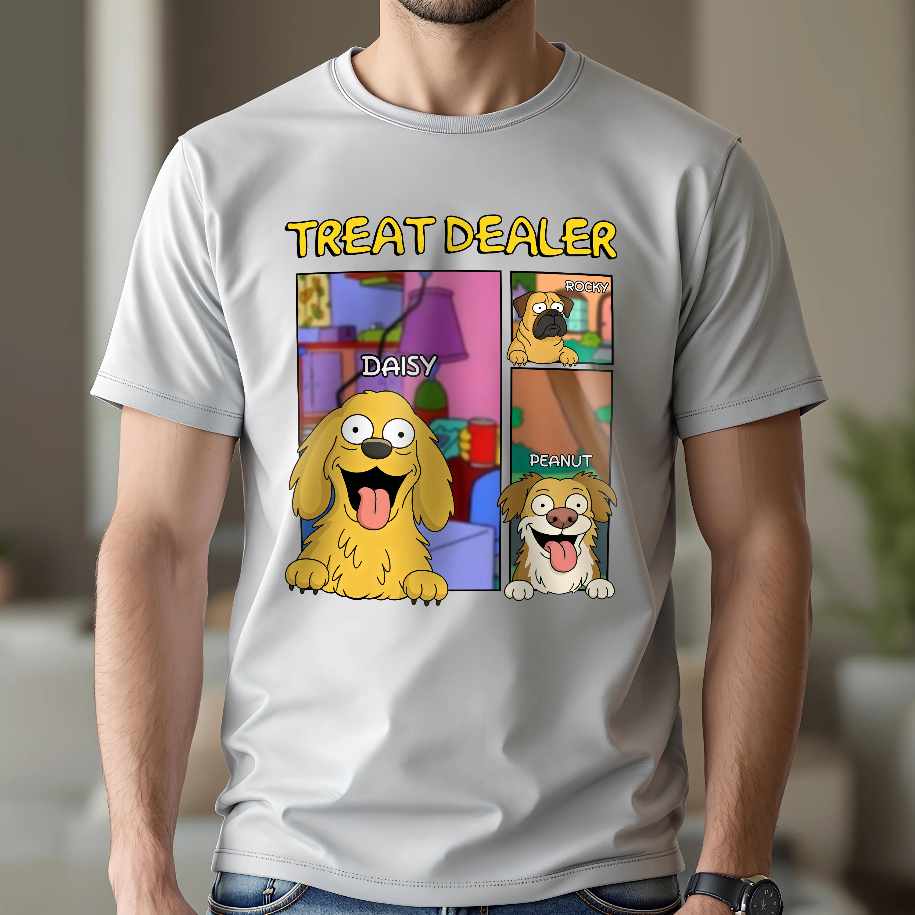 Personalized Treat Dealer For Dog Lovers Bright Shirt LM32 893359 - Image 2